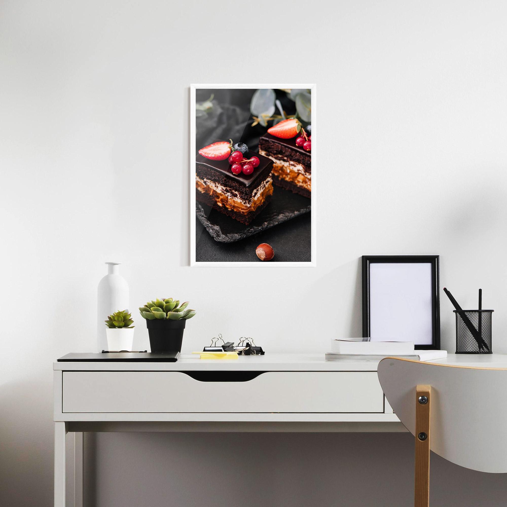 Poster Înrămat Chocolate Berries Cake mockup 7