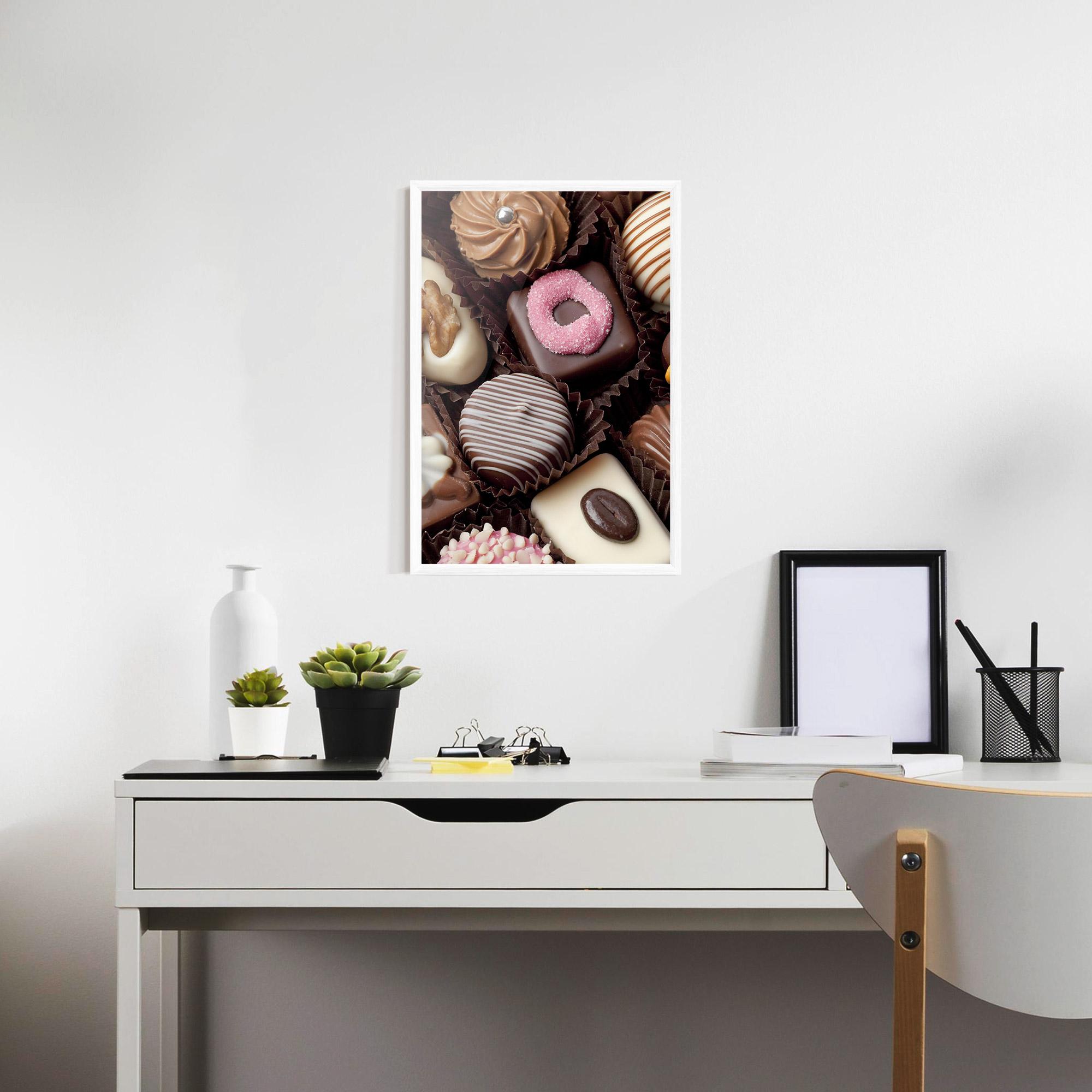 Poster Înrămat Chocolate Bonbons mockup 7