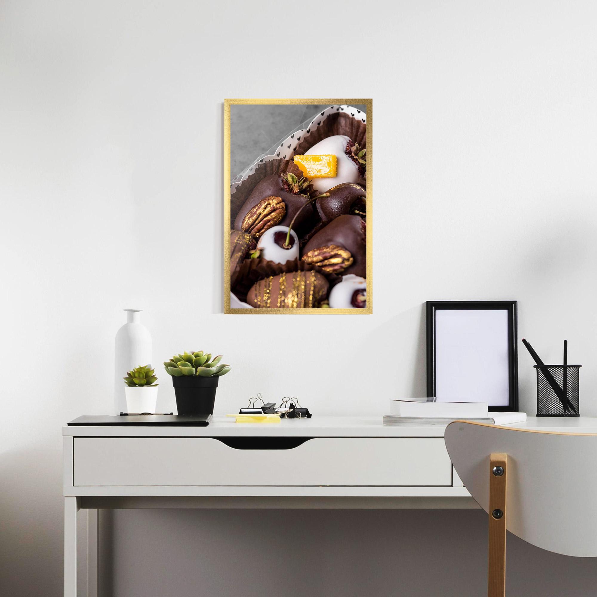 Poster Înrămat Chocolate Covered mockup 7