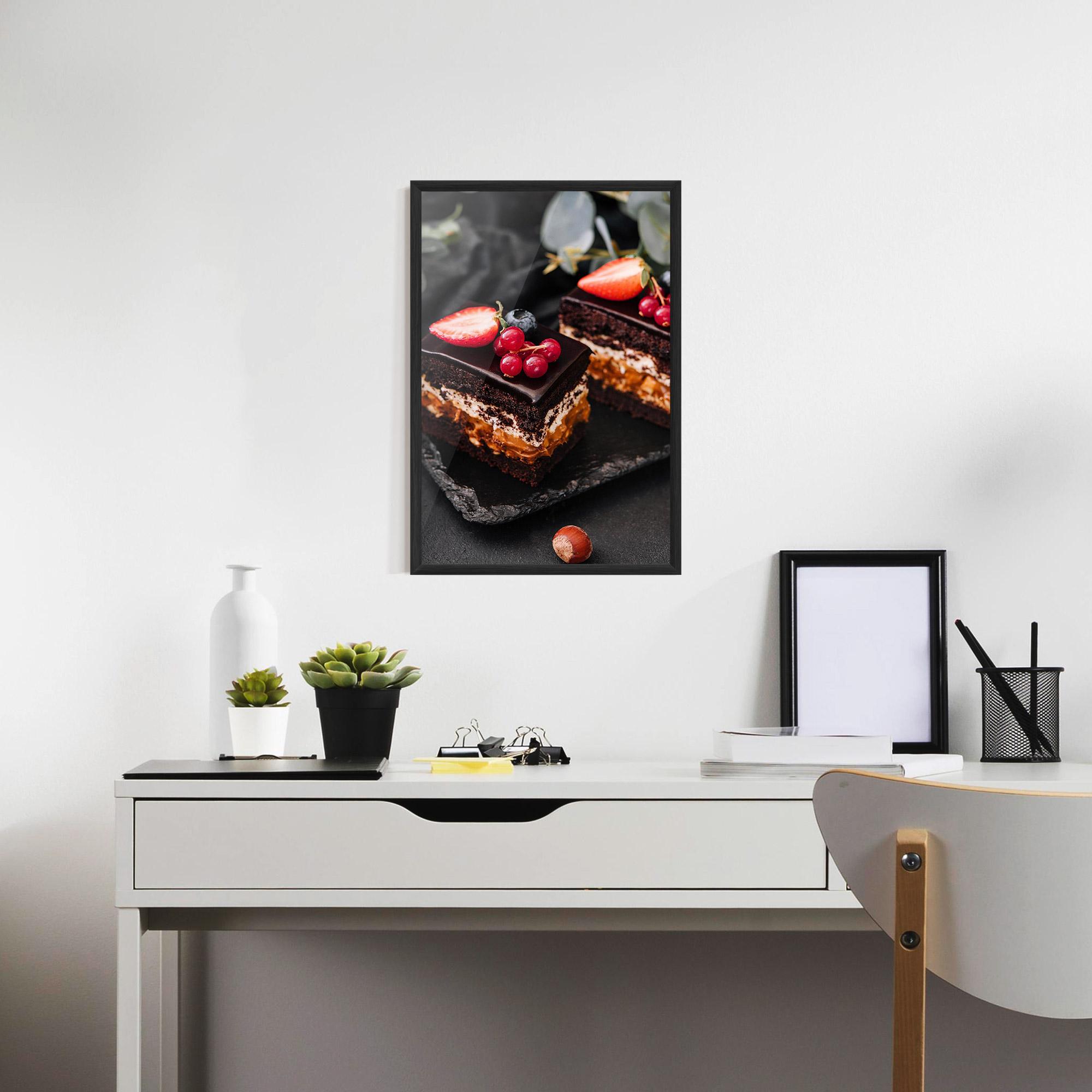 Poster Înrămat Chocolate Berries Cake mockup 7