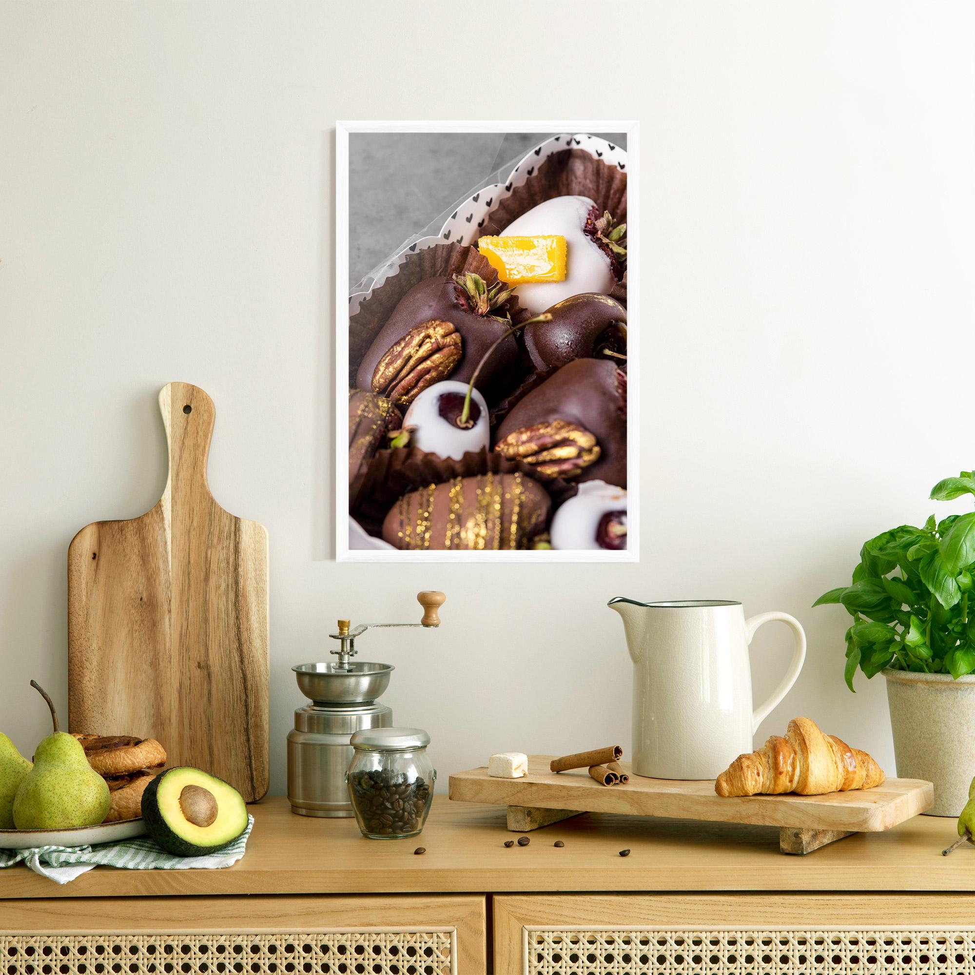 Poster Înrămat Chocolate Covered mockup 8