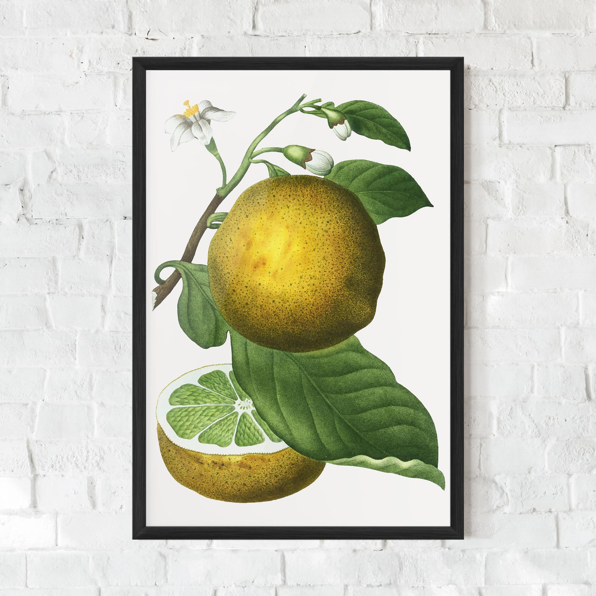 Poster Înrămat Lime Flower mockup 0
