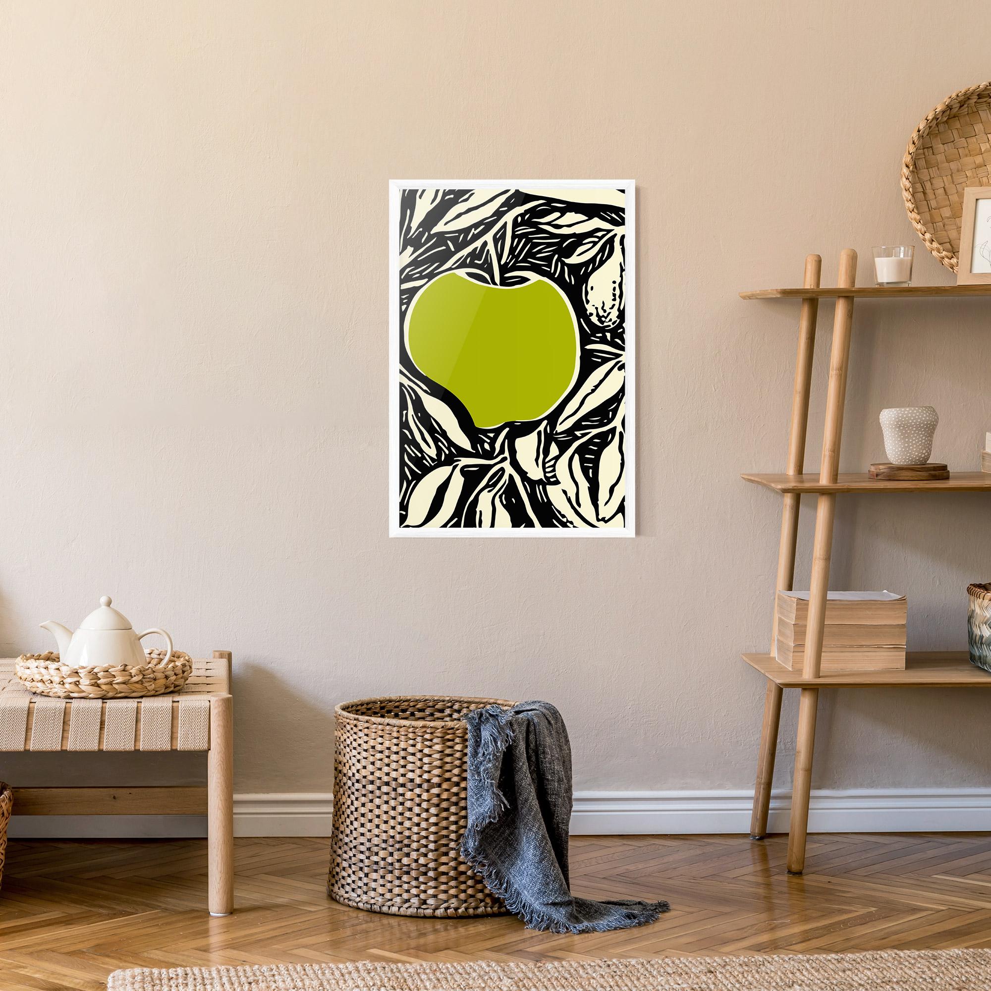 Poster Înrămat Green Apple mockup 9