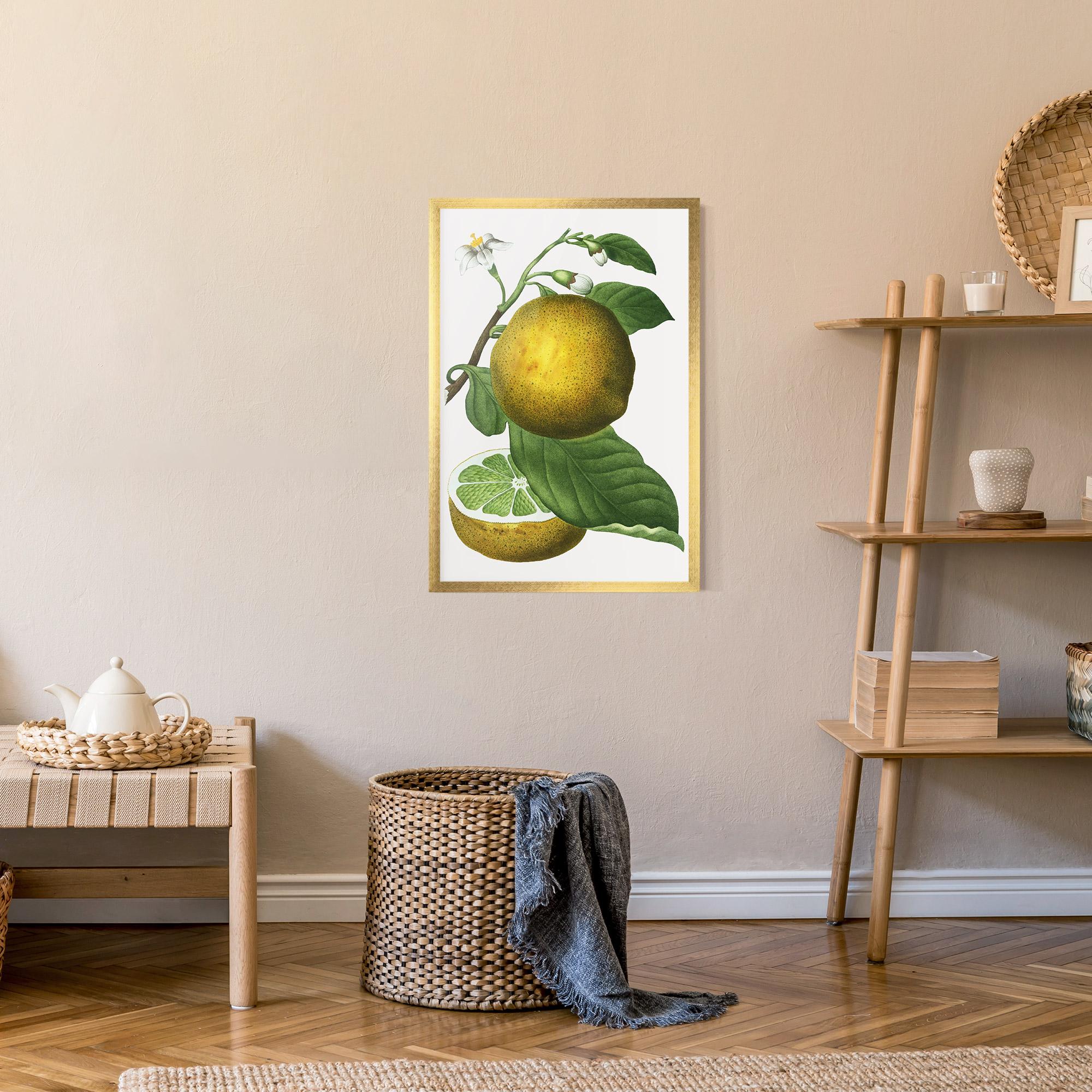 Poster Înrămat Lime Flower mockup 9