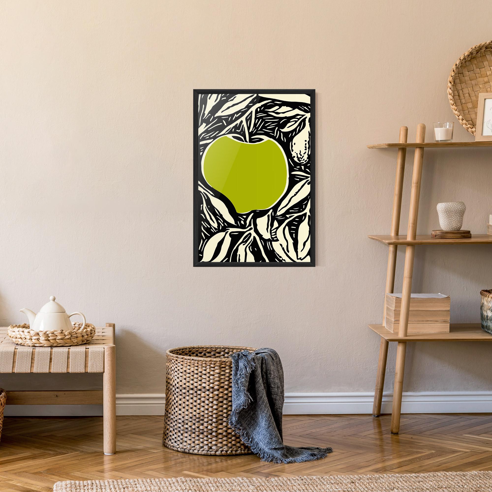 Poster Înrămat Green Apple mockup 9