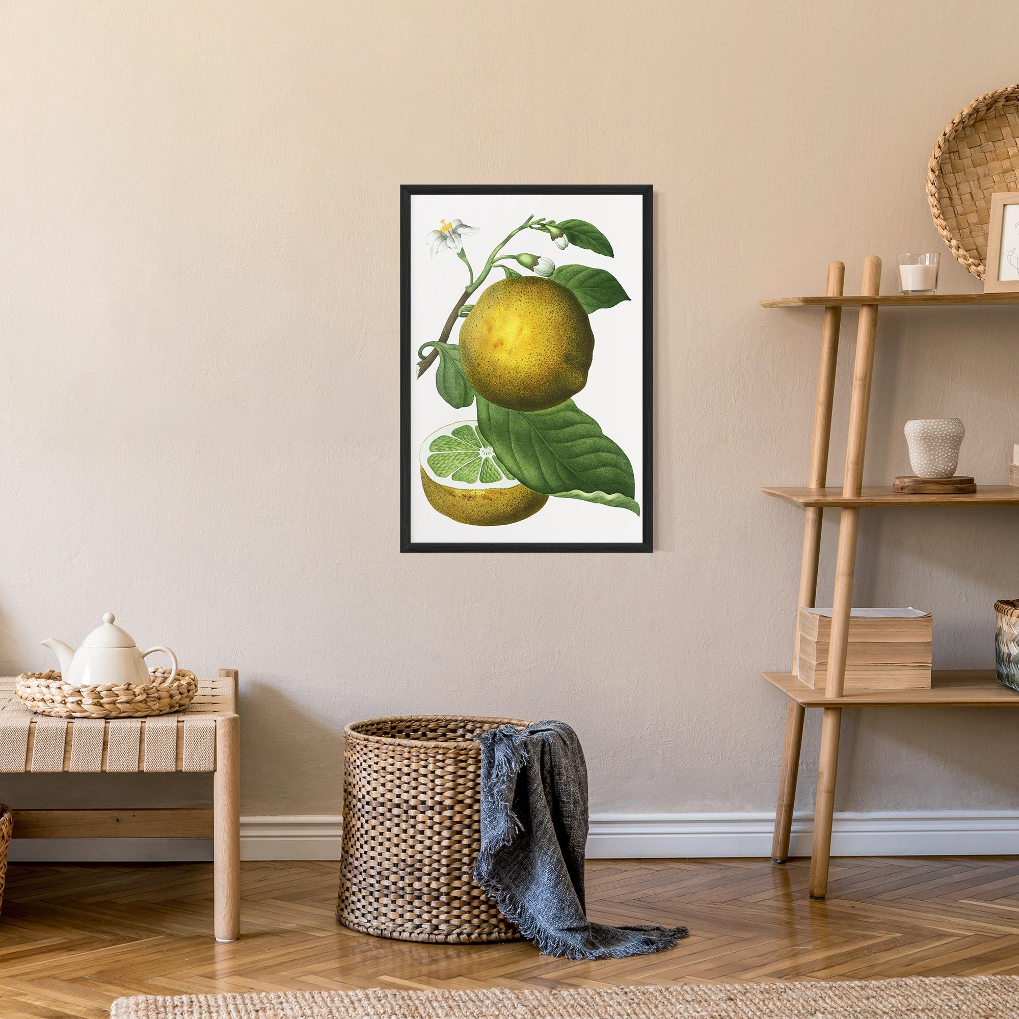 Poster Înrămat Lime Flower mockup 9