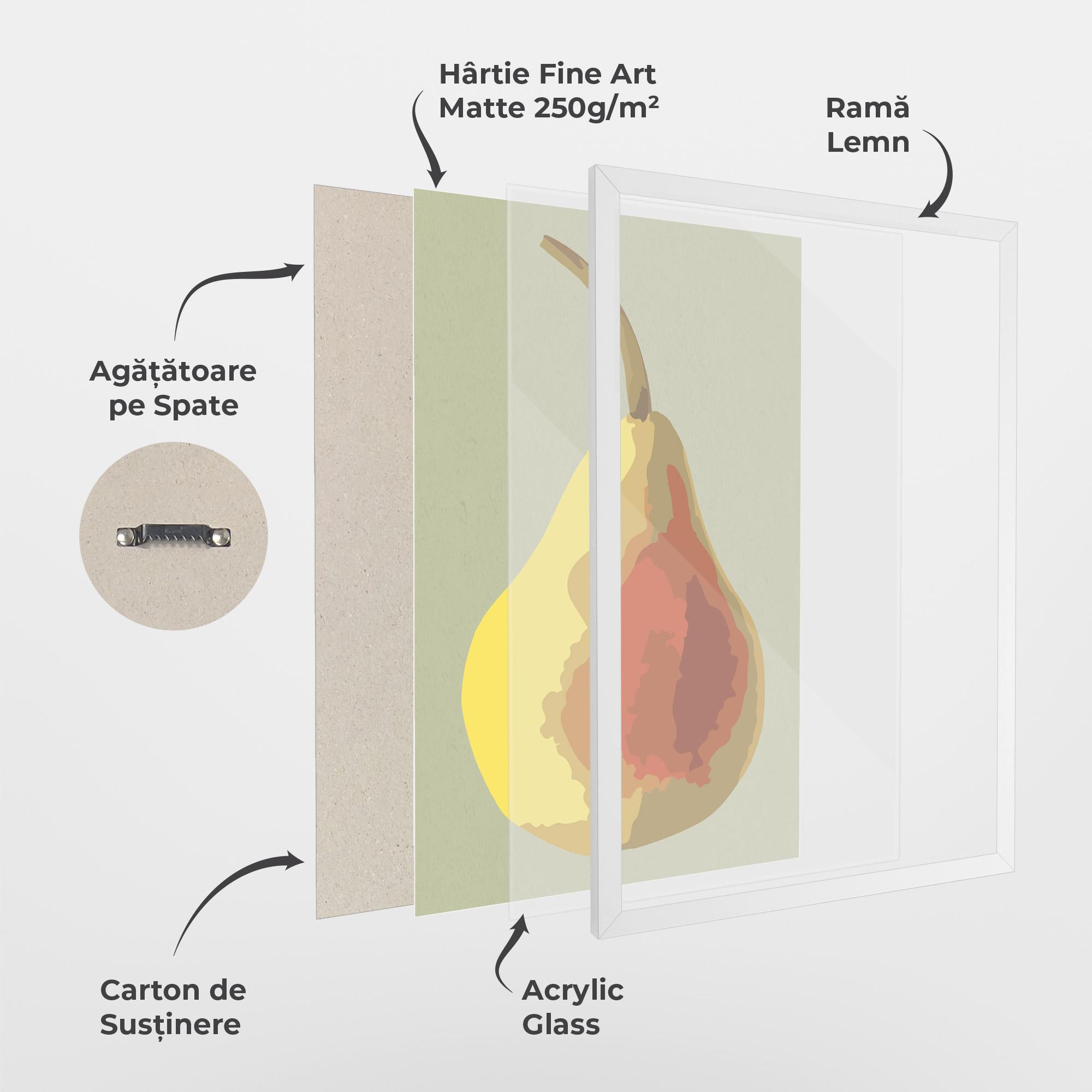 Poster Înrămat Pear Art mockup 1