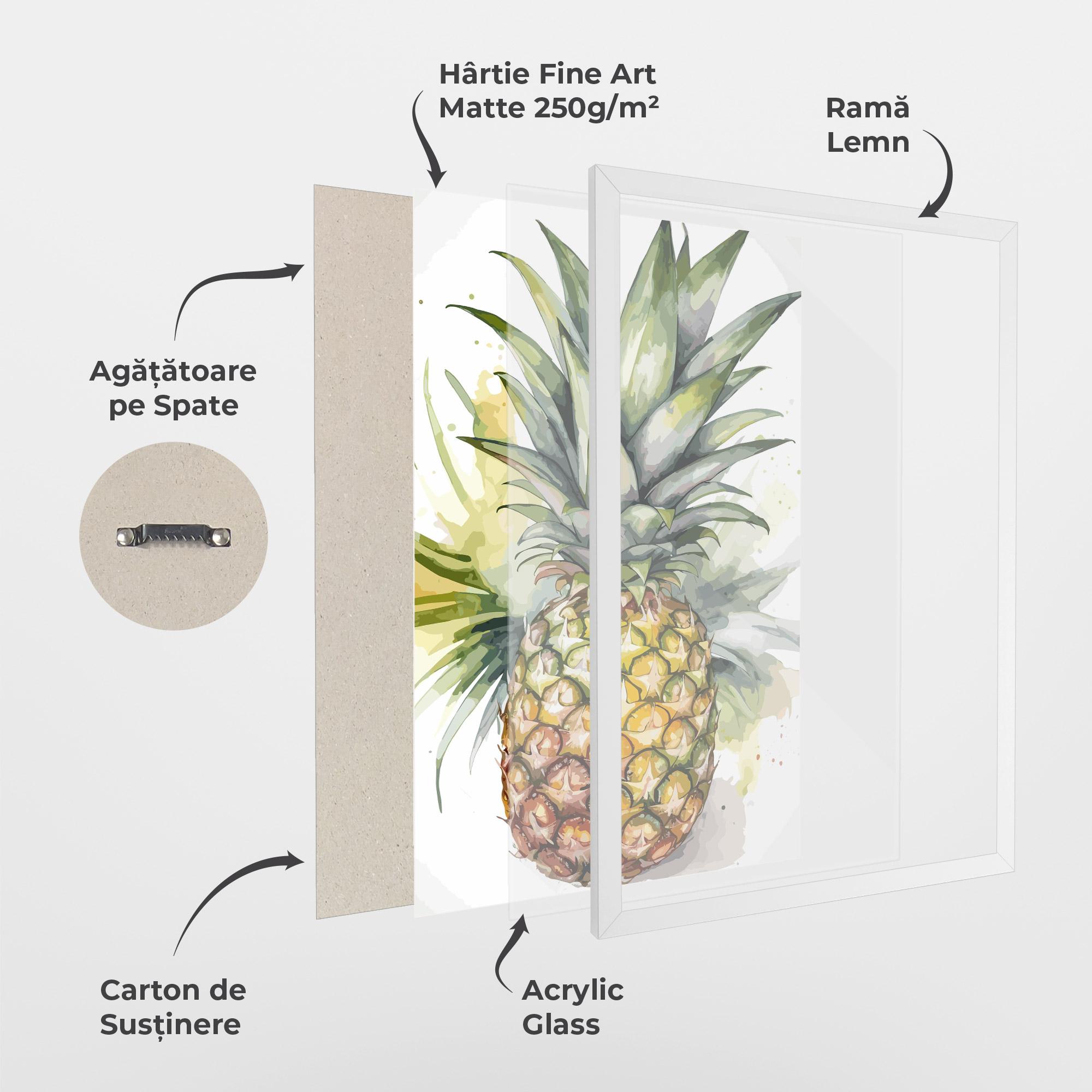 Poster Înrămat Pineapple mockup 1