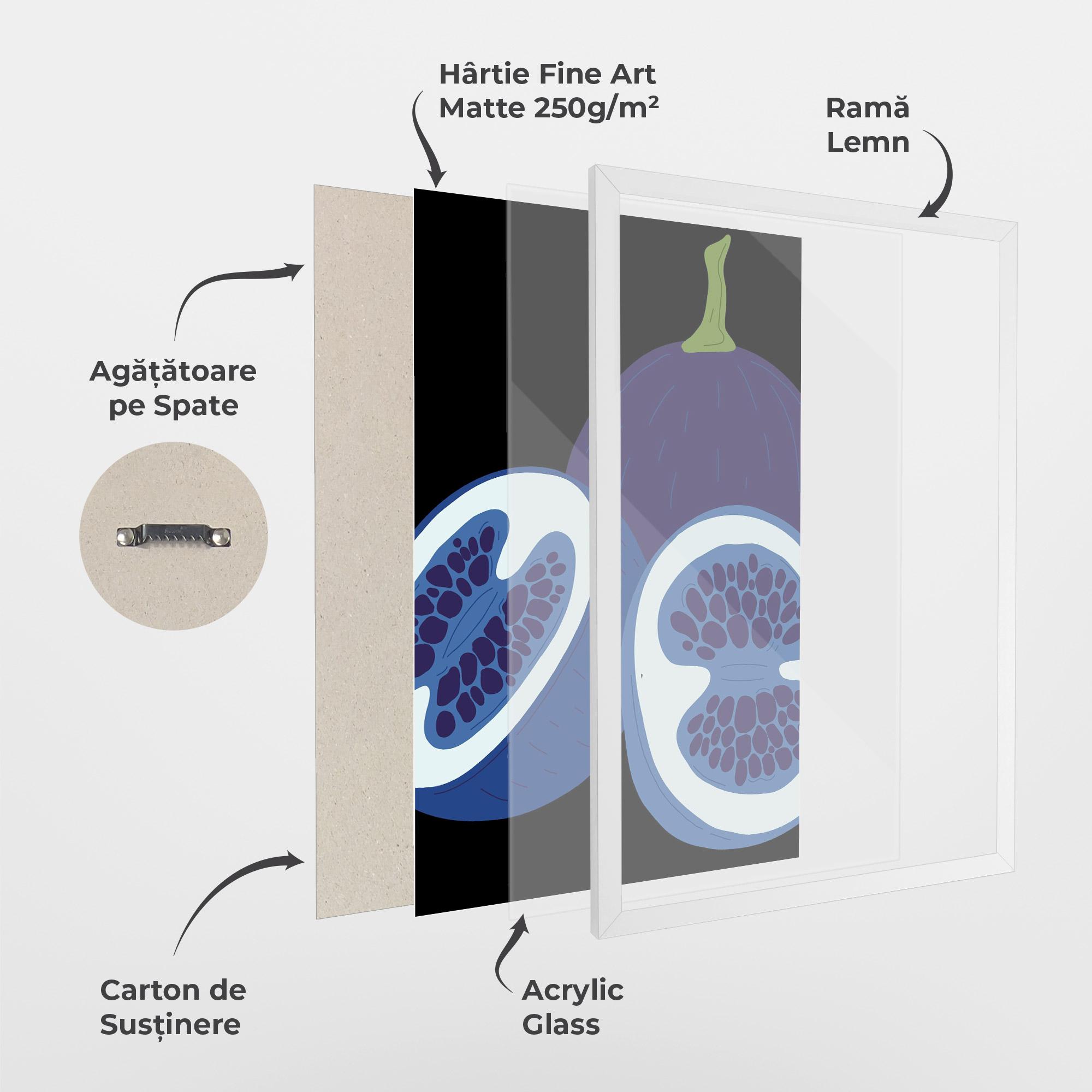 Poster Înrămat Purple Fruit mockup 1
