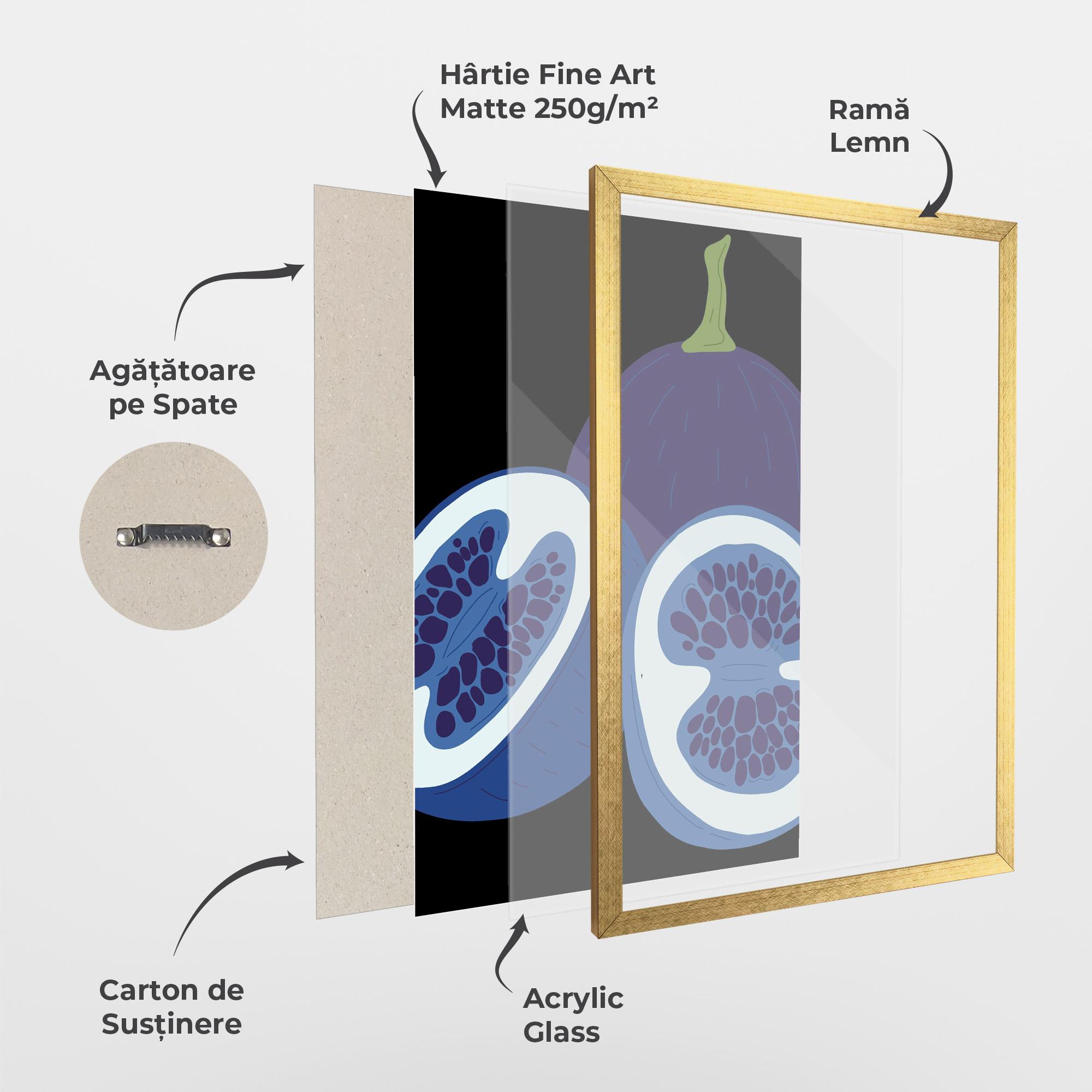 Poster Înrămat Purple Fruit mockup 1