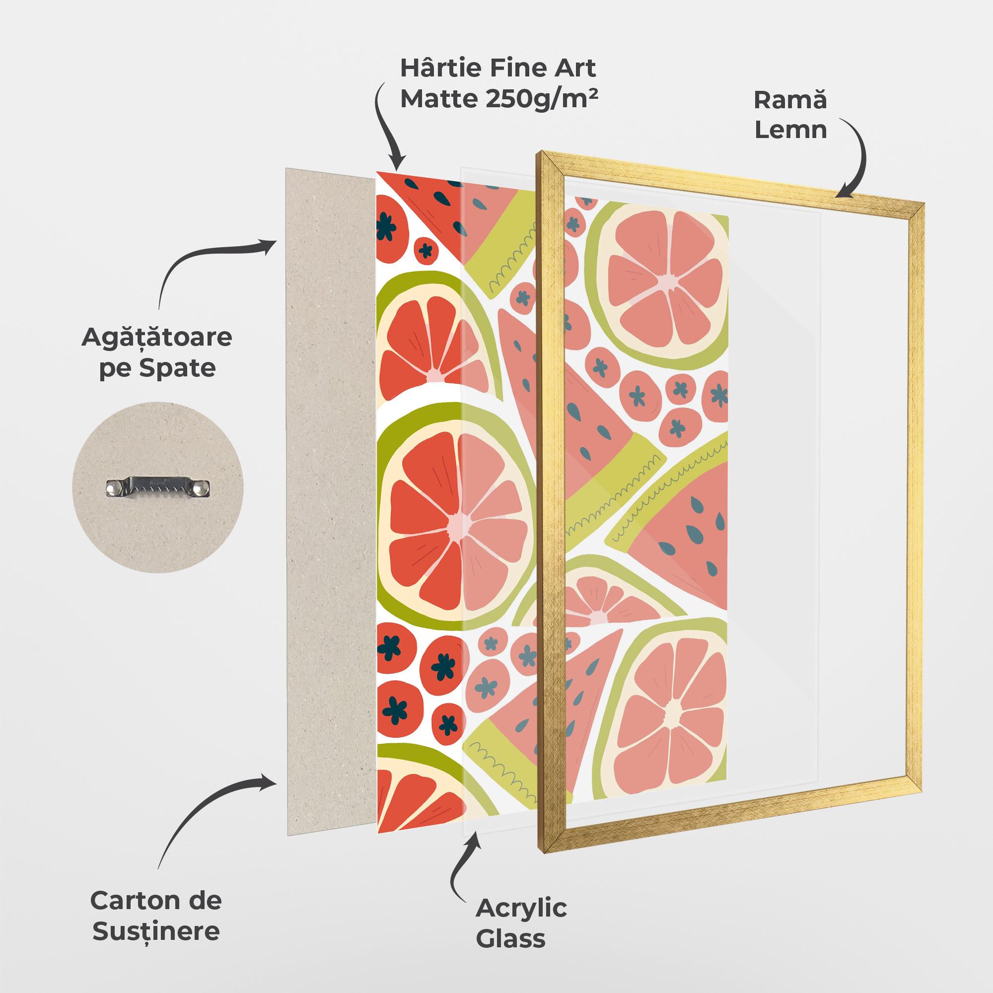 Poster Înrămat Watermelon mockup 1
