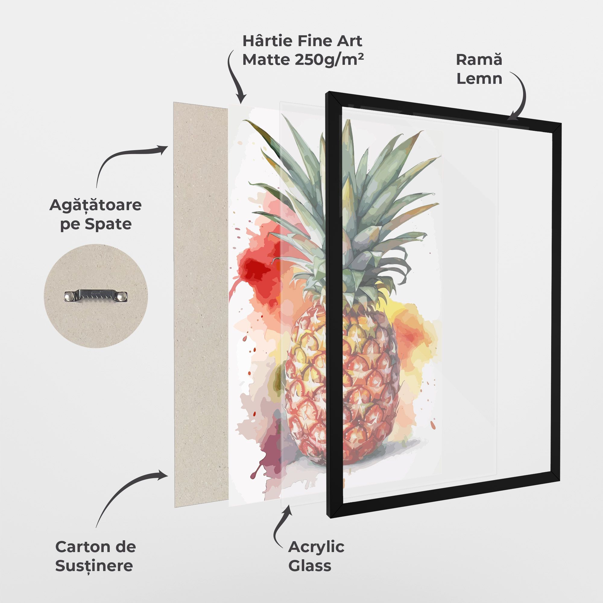 Pineapple Watercolor mockup 1