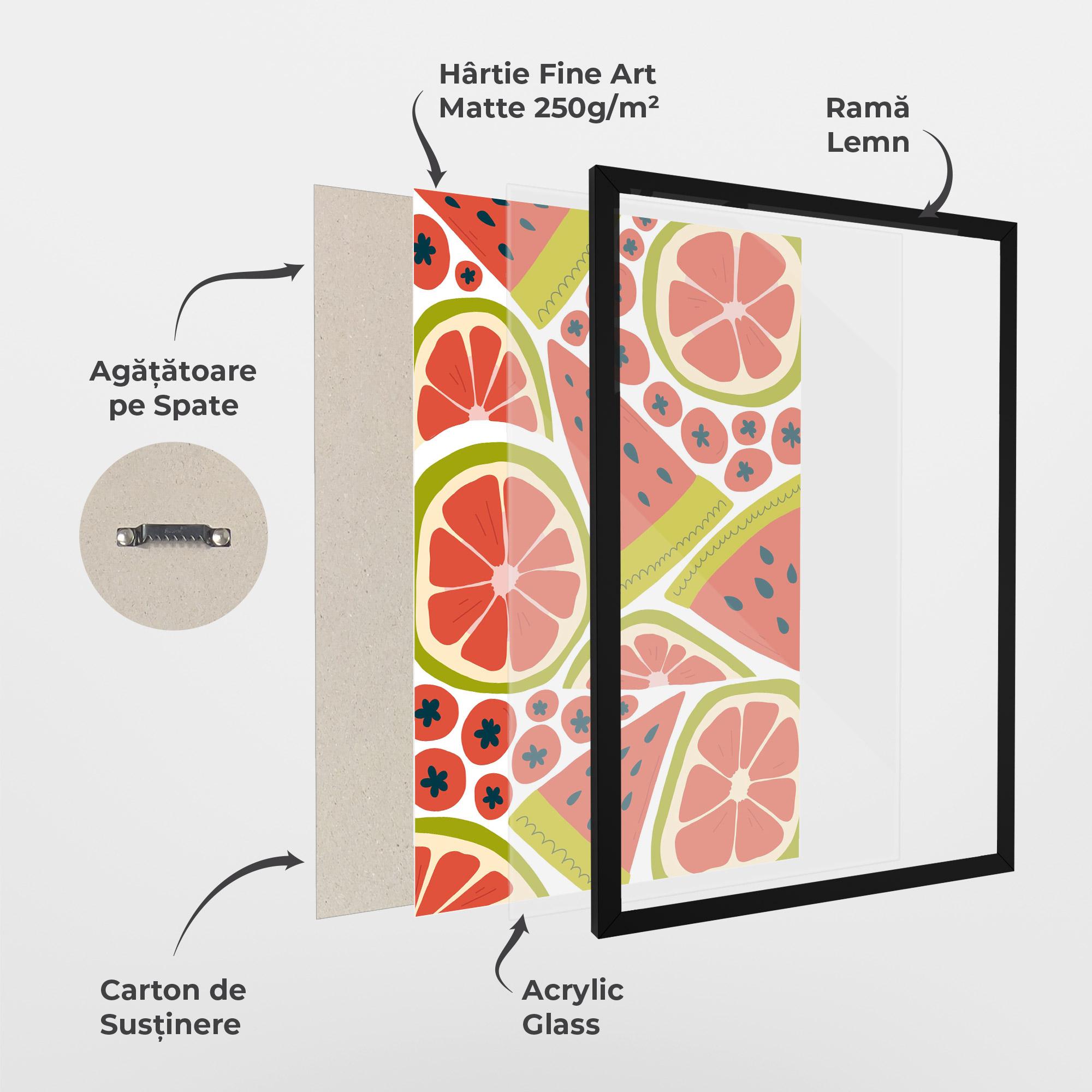 Poster Înrămat Watermelon mockup 1