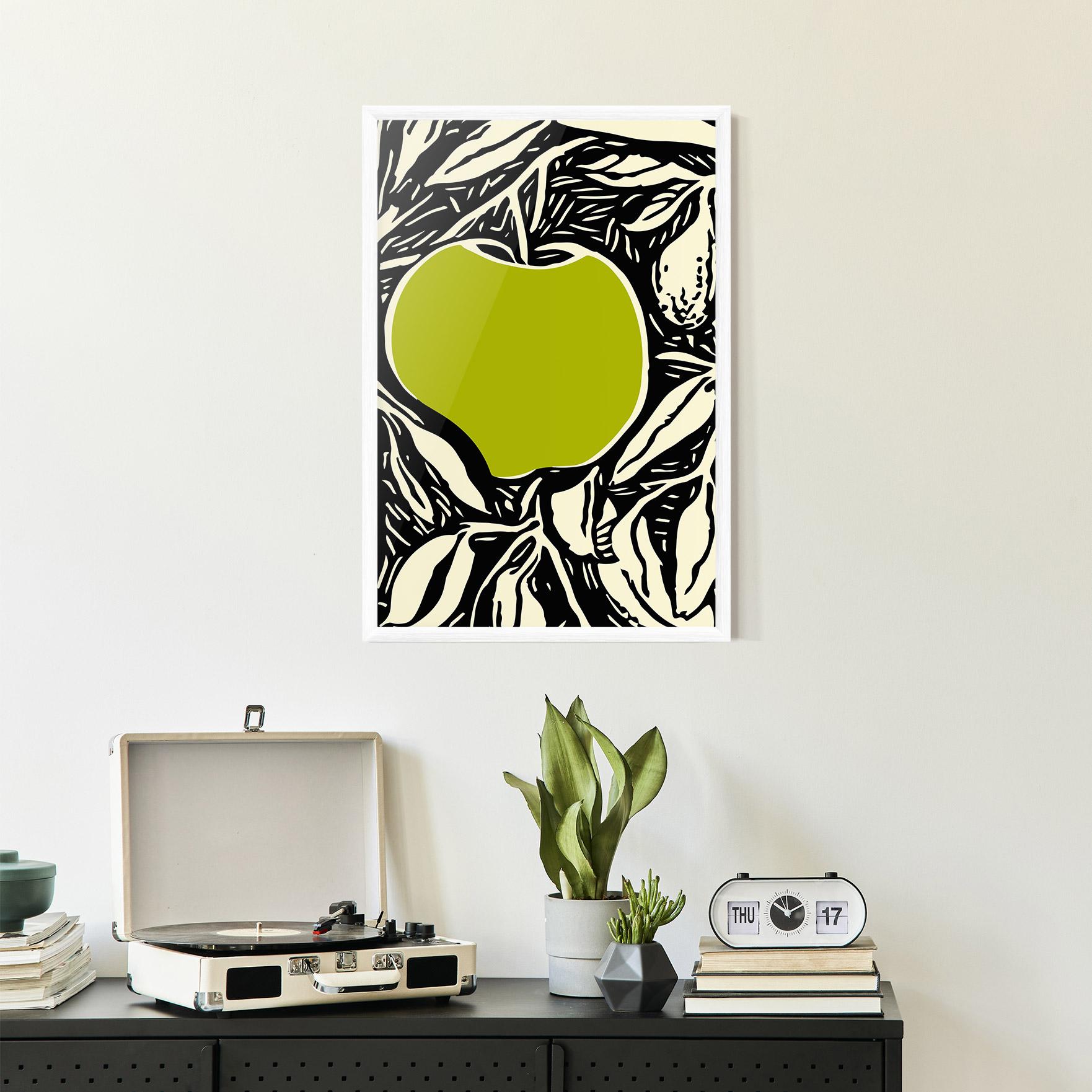 Poster Înrămat Green Apple mockup 2