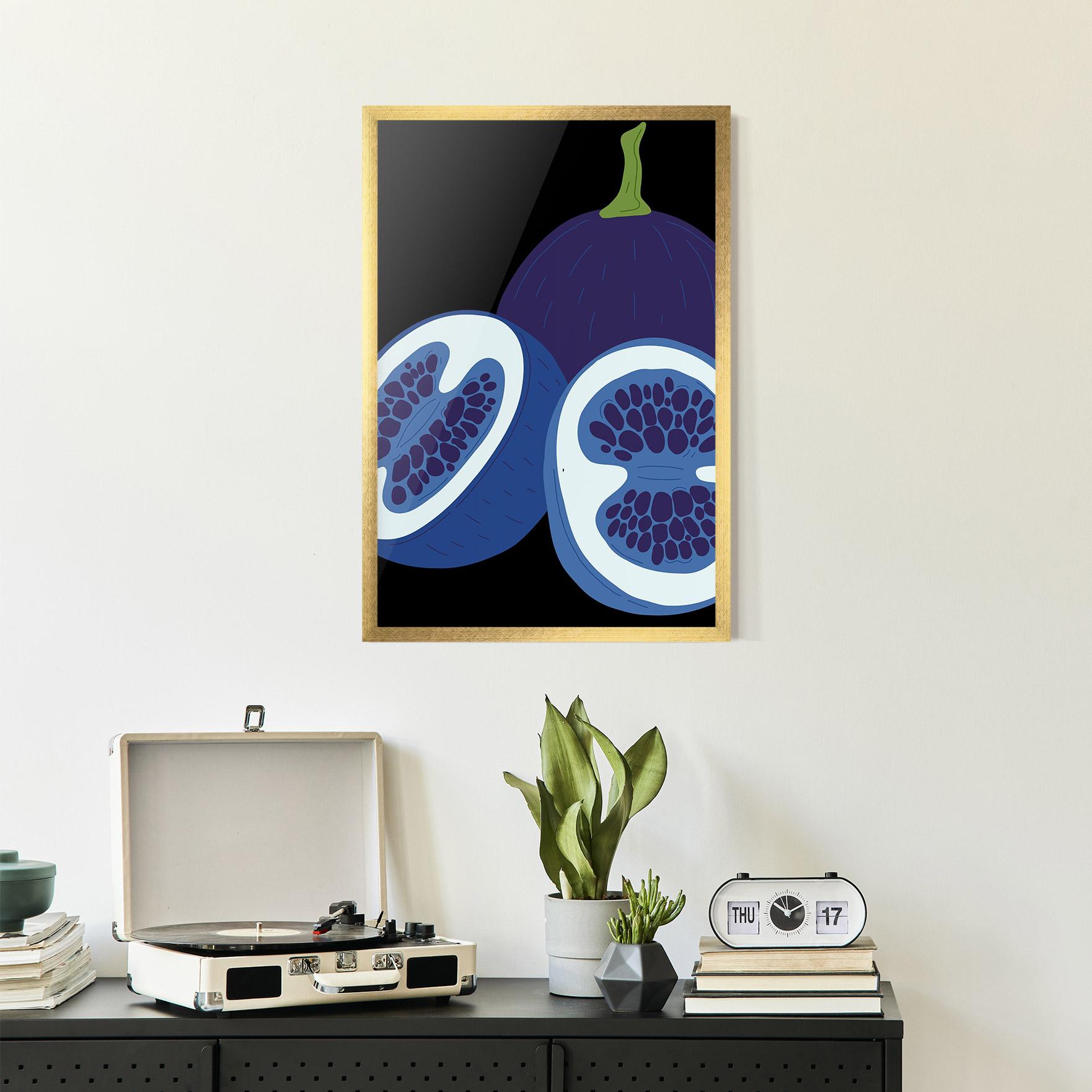 Poster Înrămat Purple Fruit mockup 2