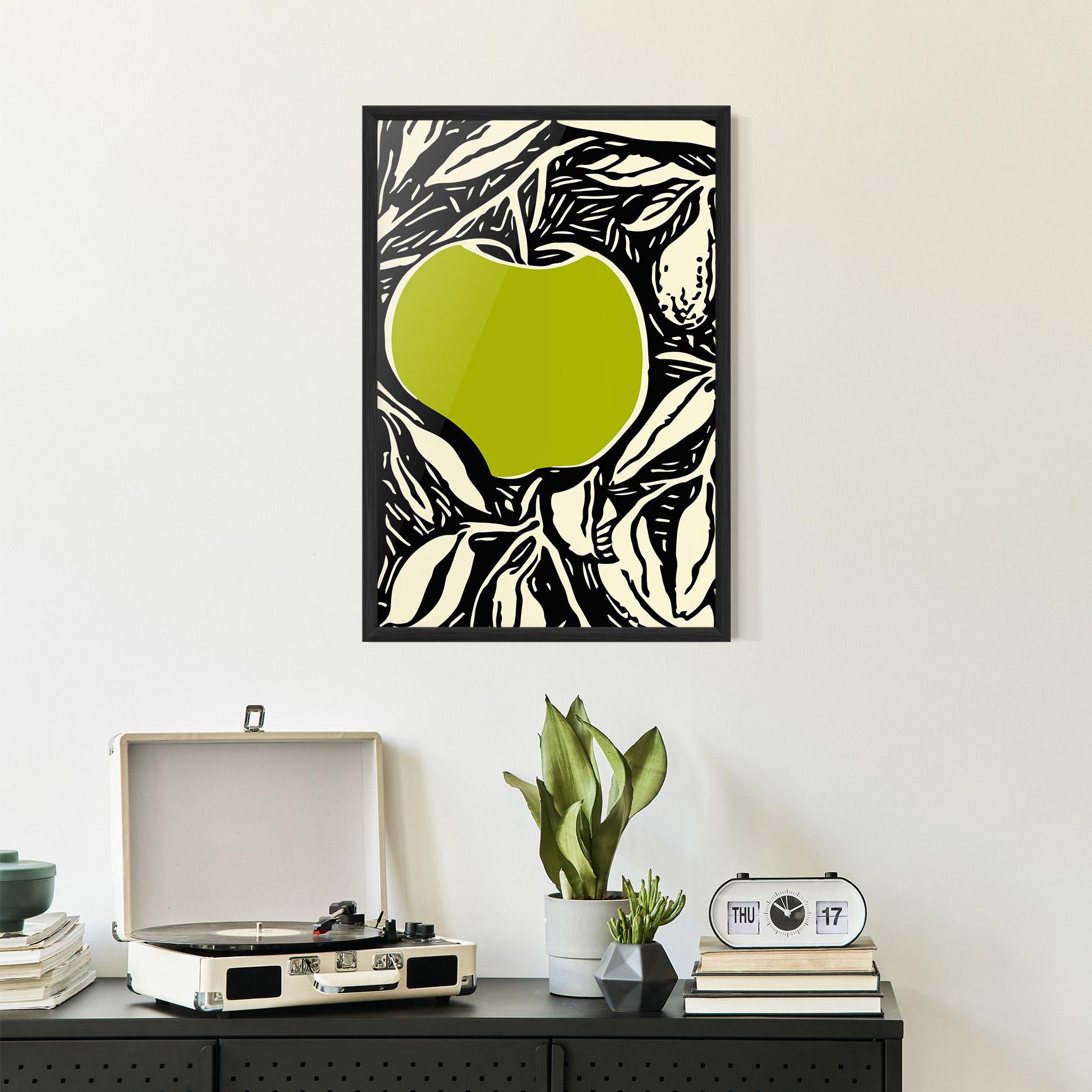 Poster Înrămat Green Apple mockup 2
