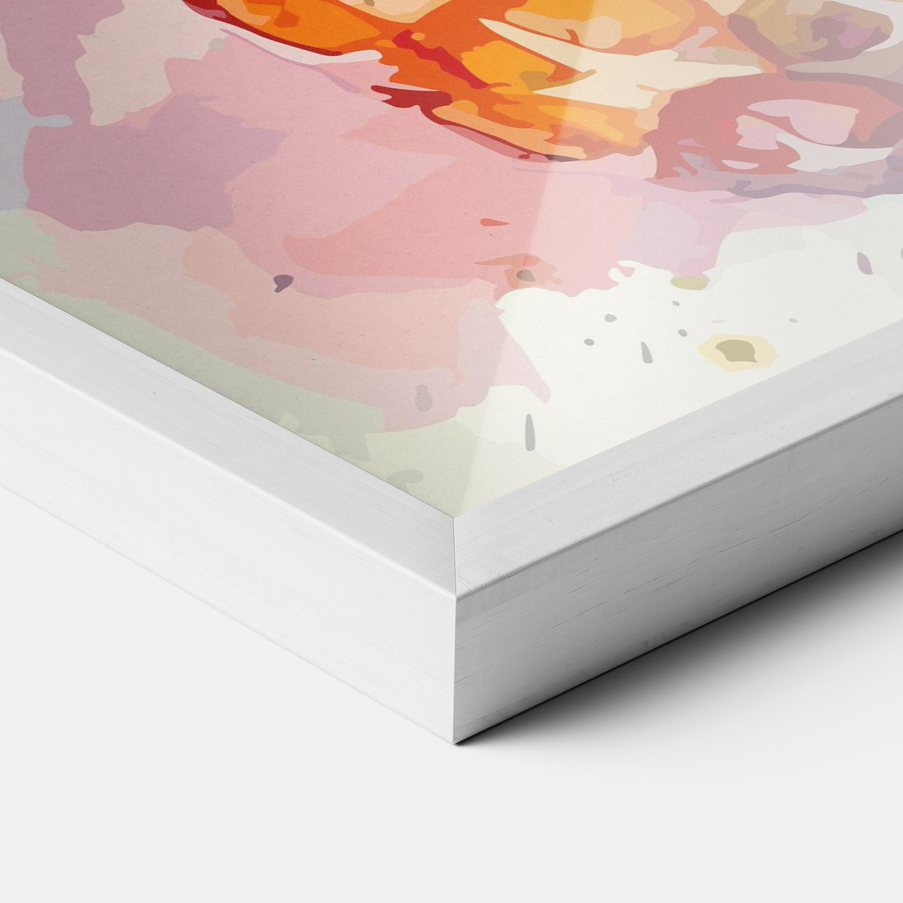 Poster Înrămat Colorful Pineapple mockup 3