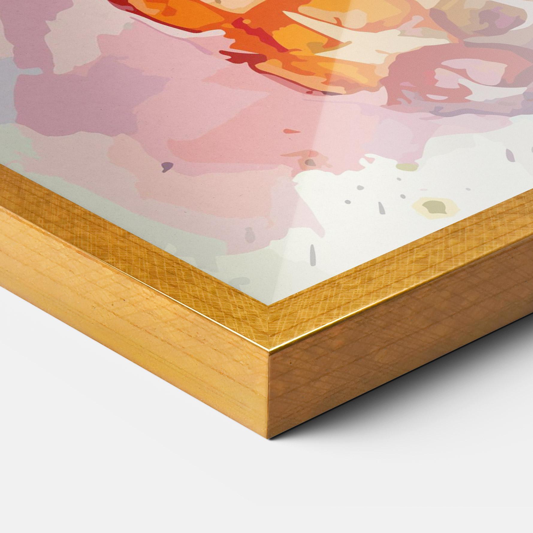 Poster Înrămat Colorful Pineapple mockup 3