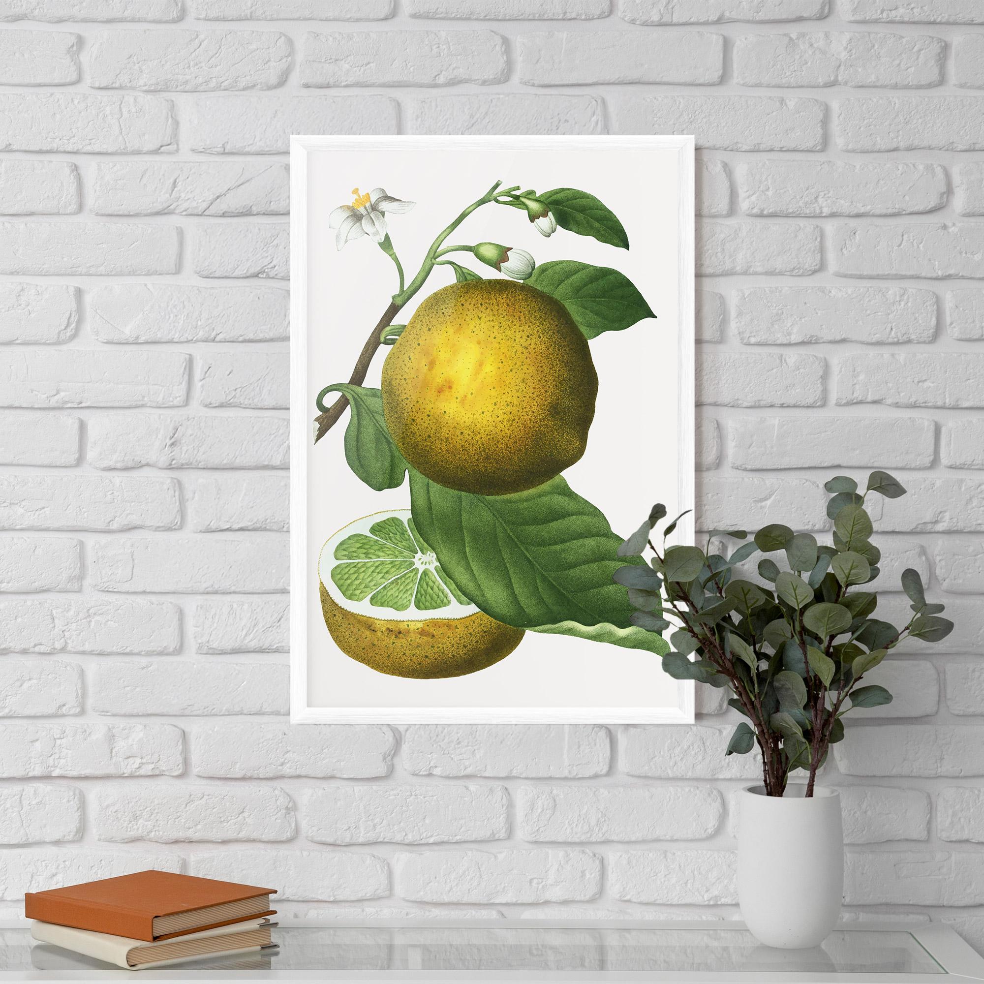Poster Înrămat Lime Flower mockup 5