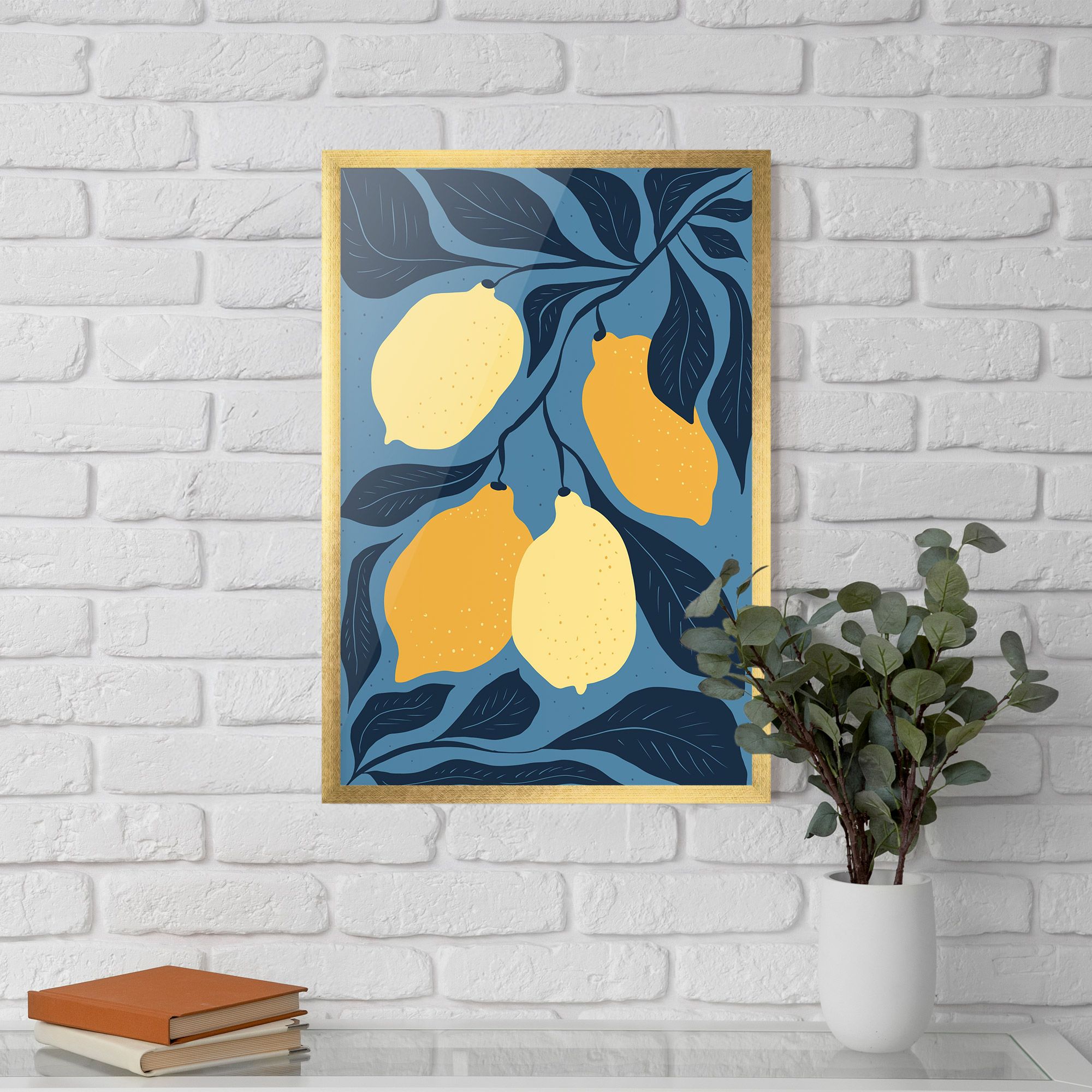 Lemon On Blue mockup 5