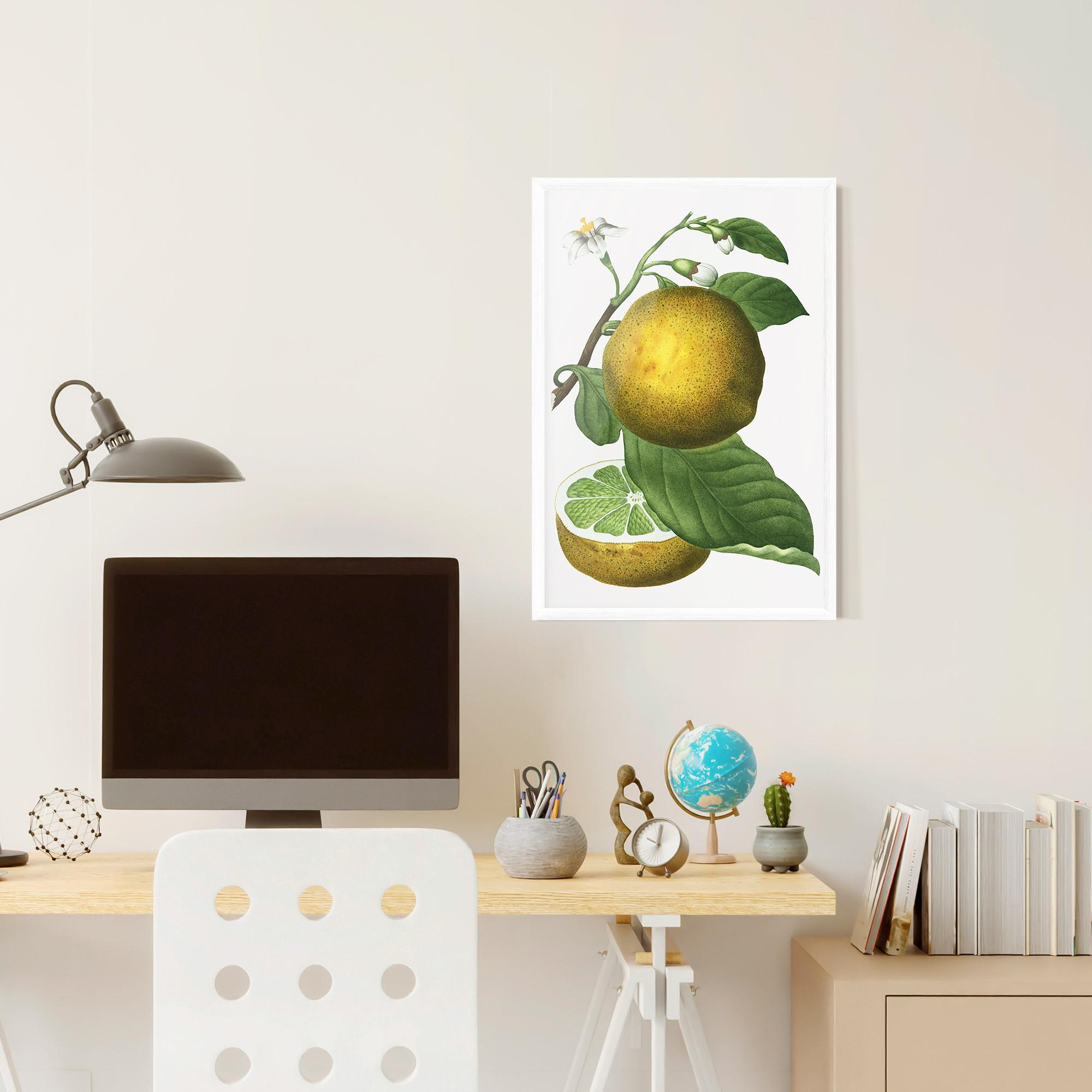 Poster Înrămat Lime Flower mockup 6