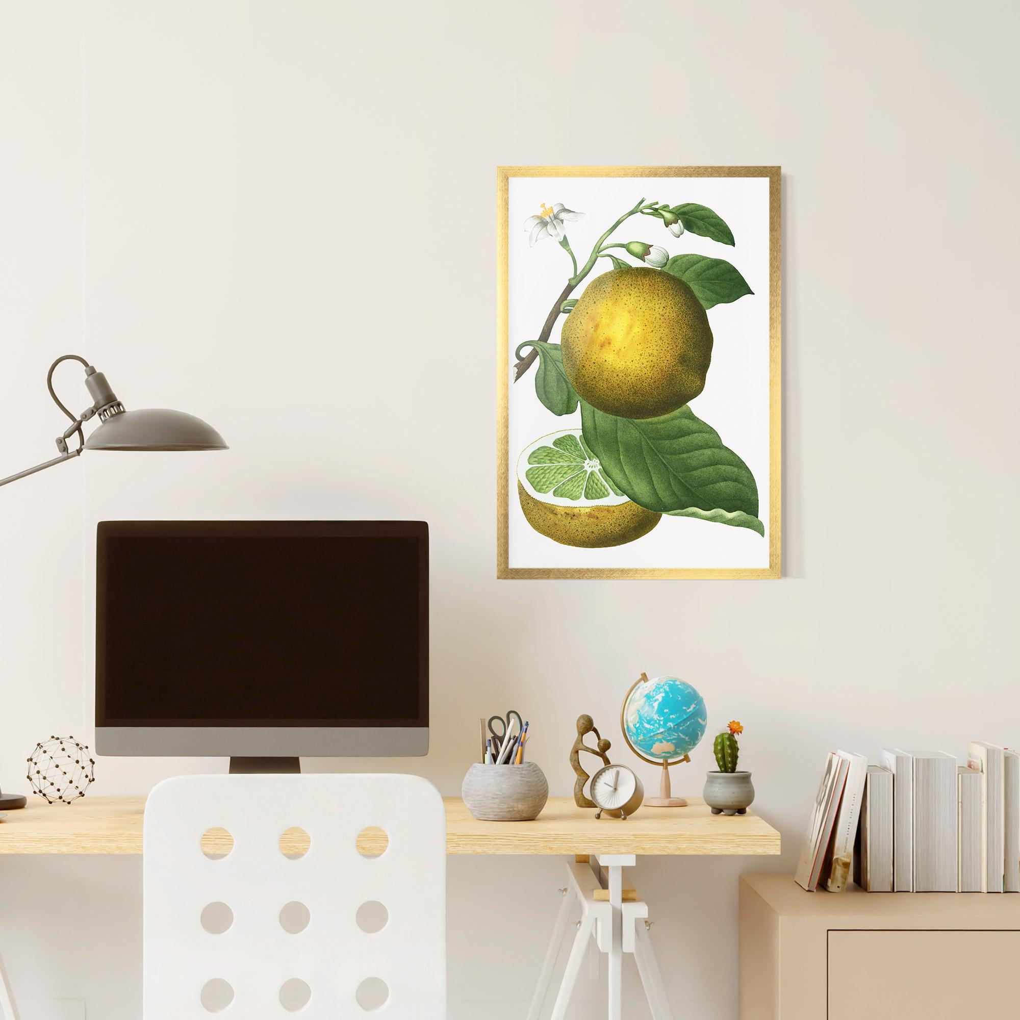 Poster Înrămat Lime Flower mockup 6