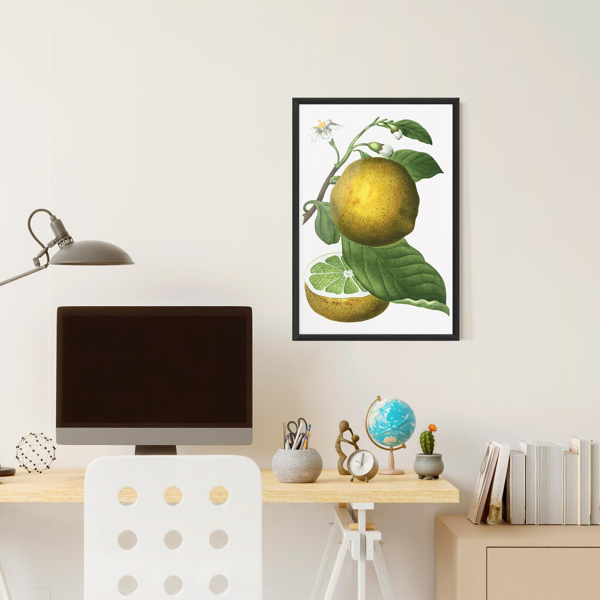 Poster Înrămat Lime Flower mockup 6