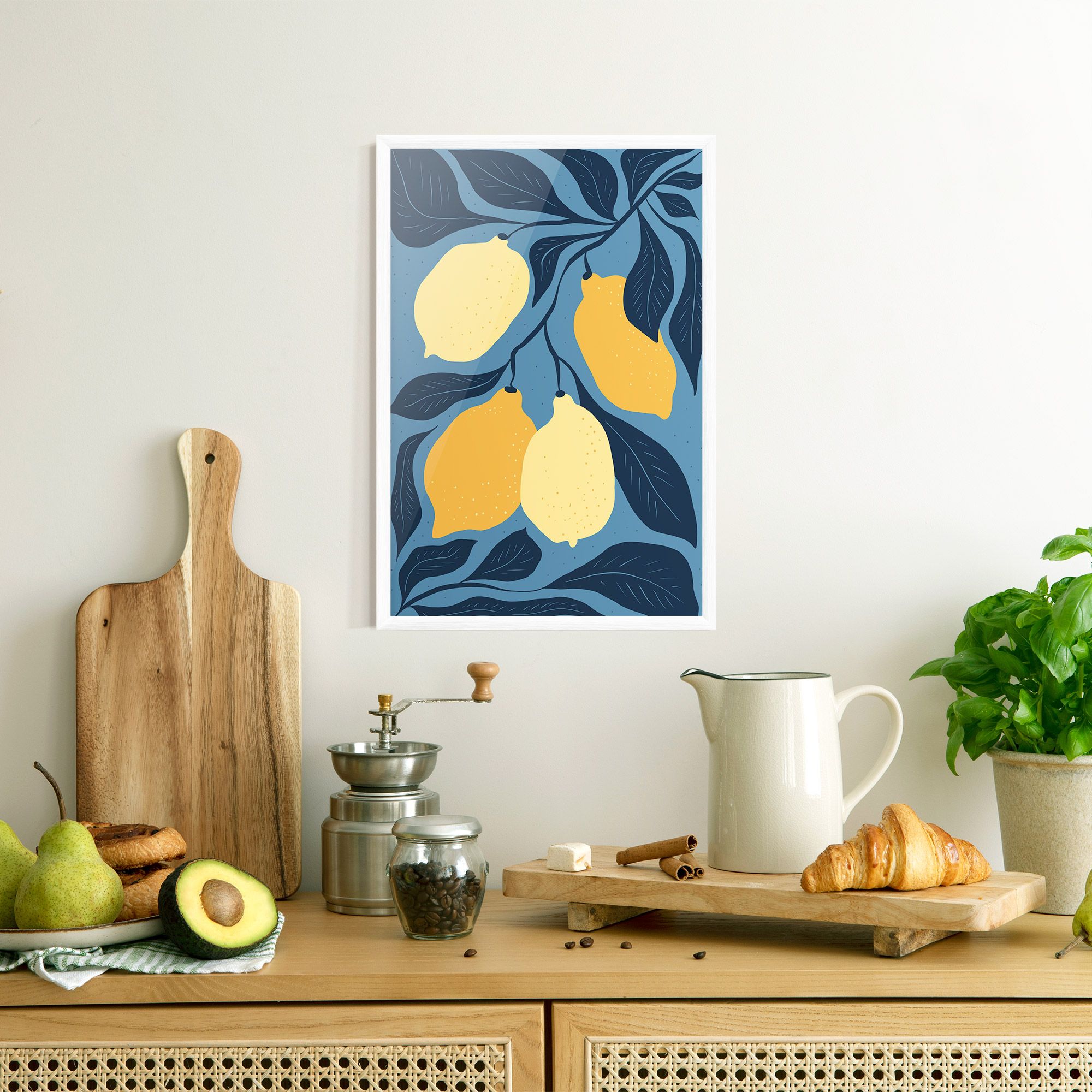 Lemon On Blue mockup 8