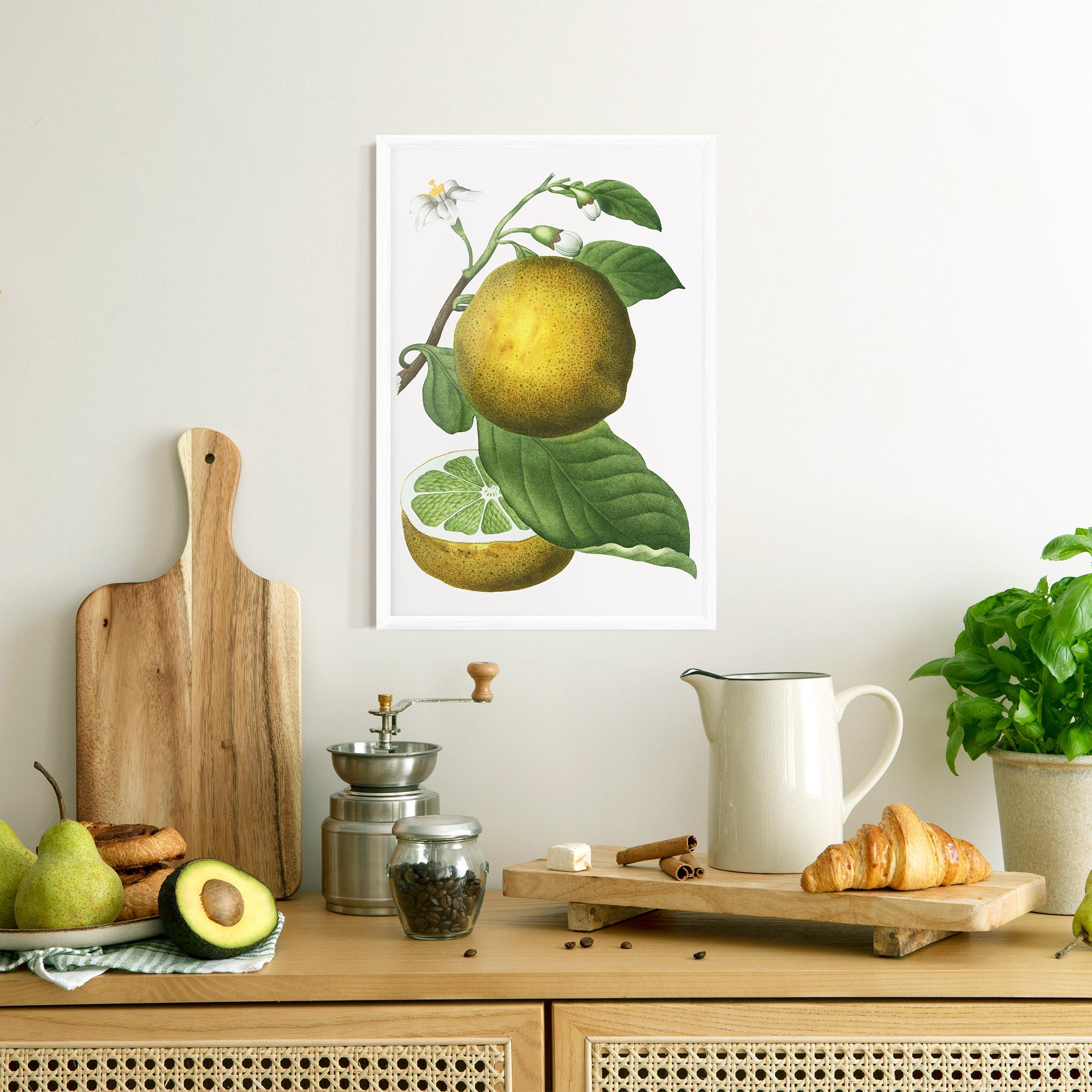 Poster Înrămat Lime Flower mockup 8