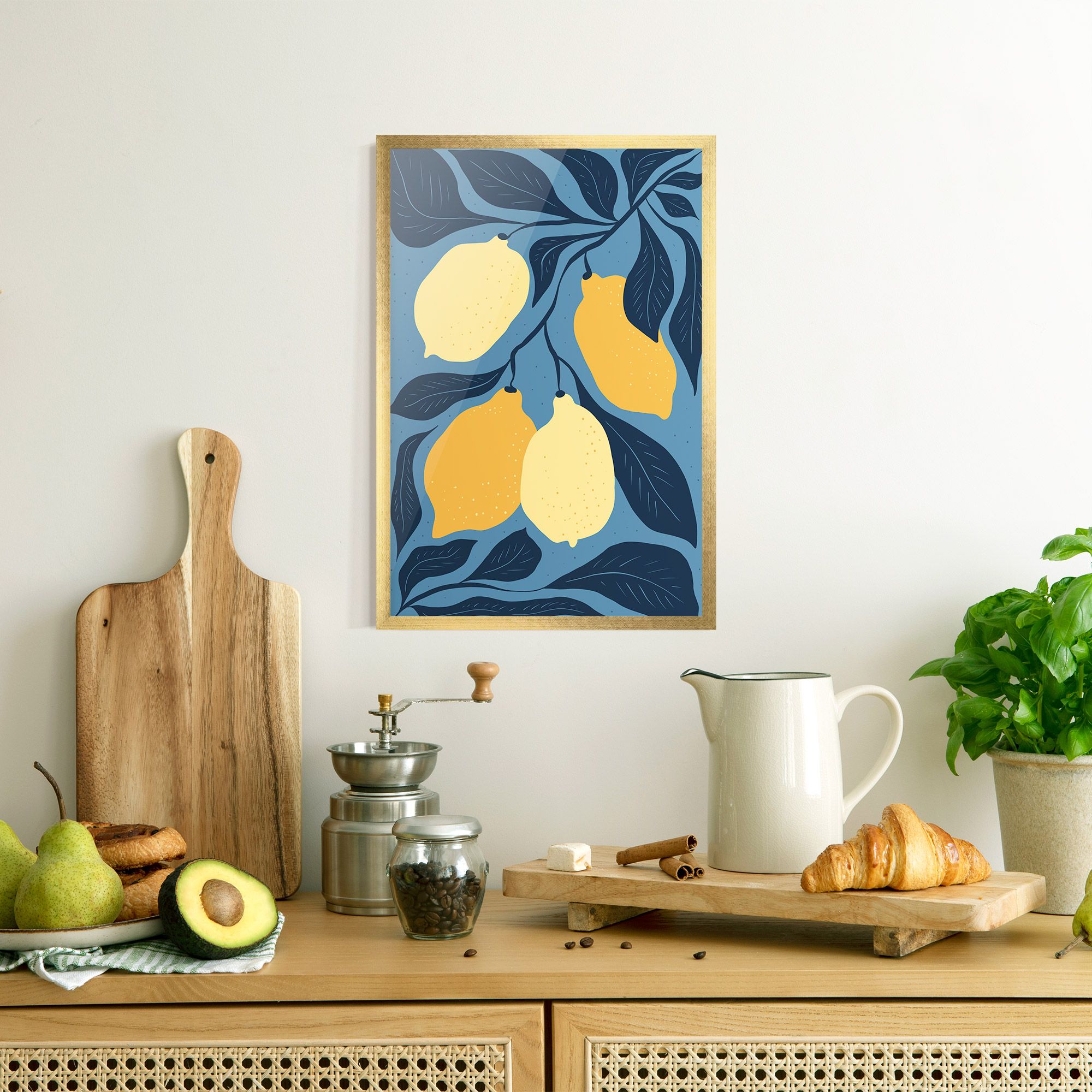 Lemon On Blue mockup 8
