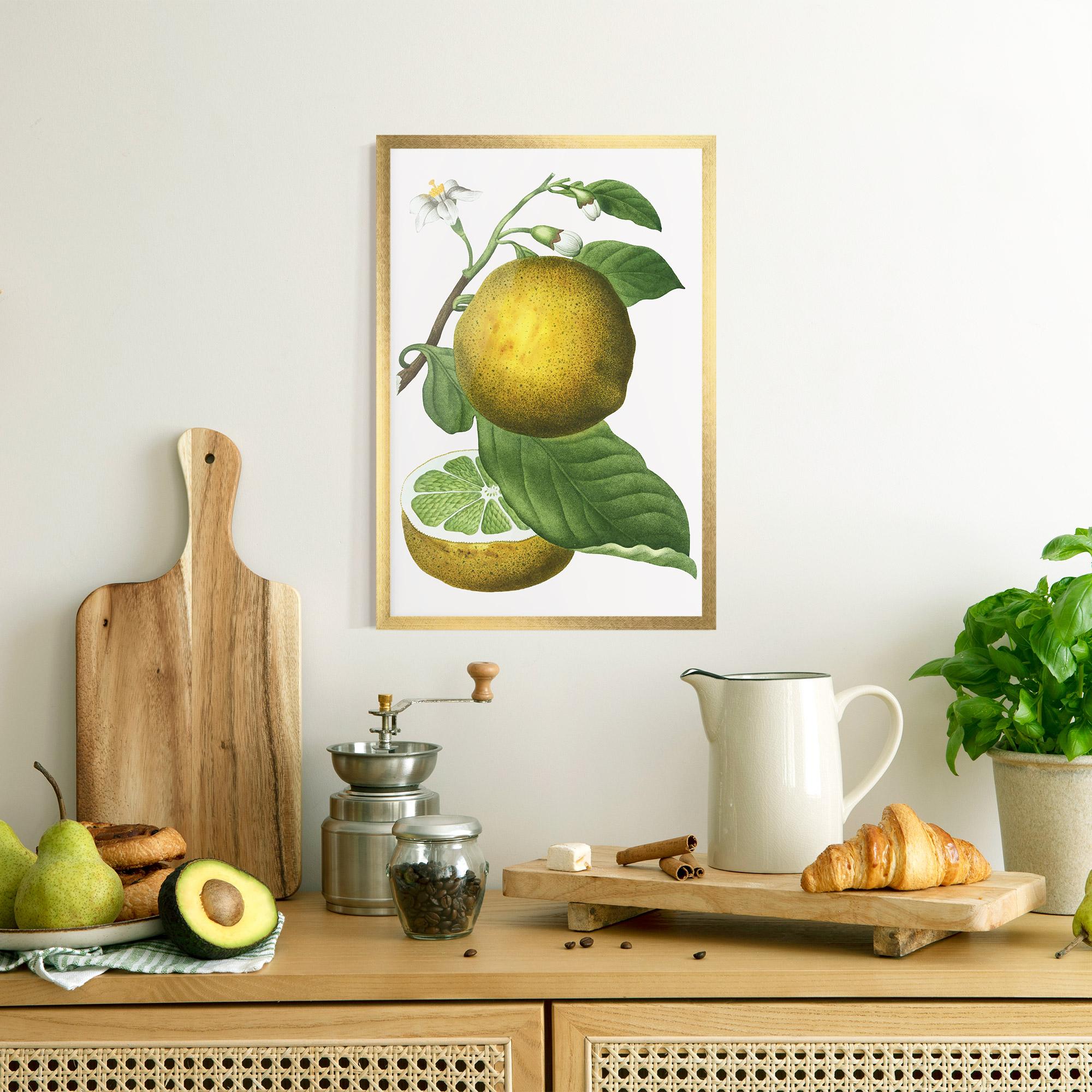Poster Înrămat Lime Flower mockup 8