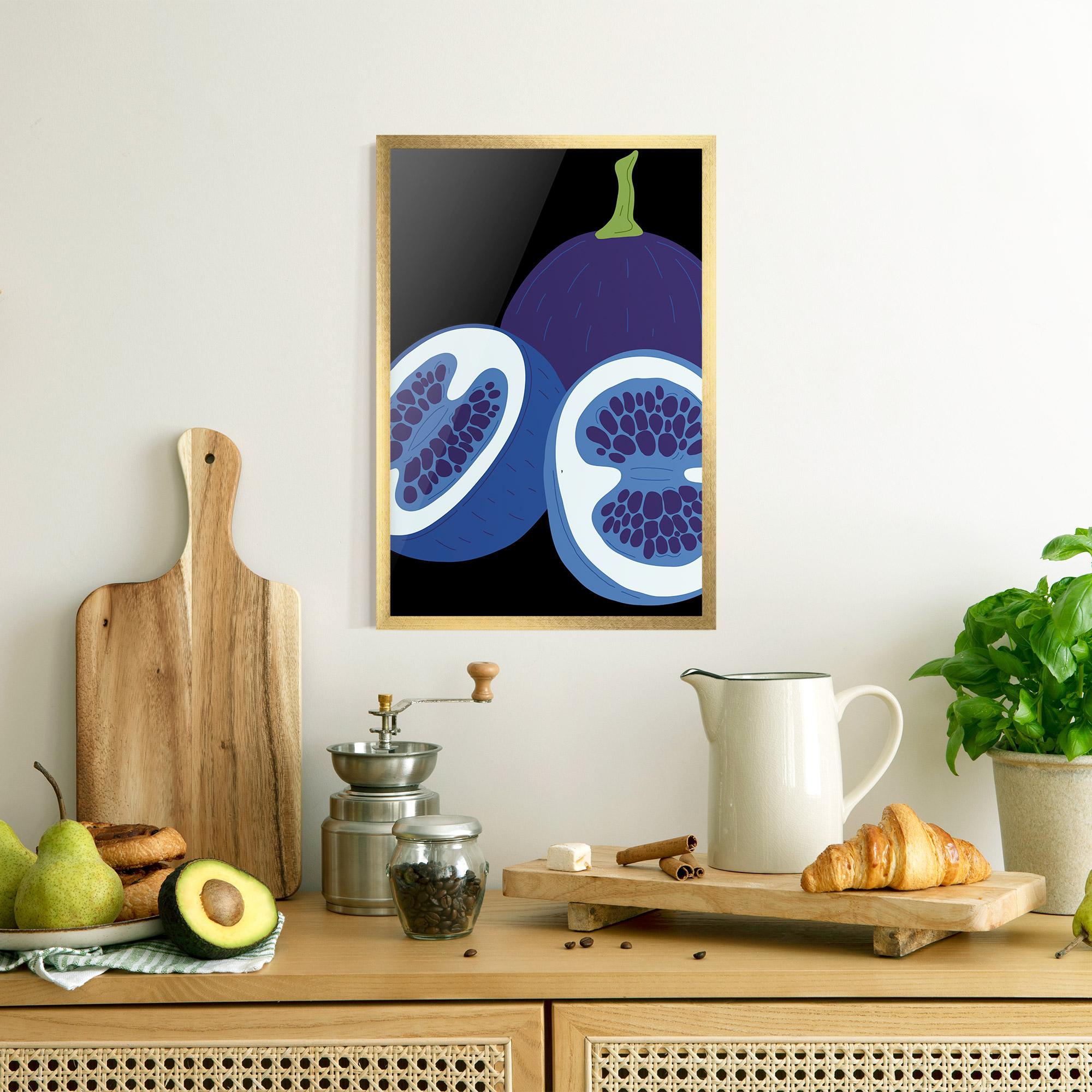Poster Înrămat Purple Fruit mockup 8