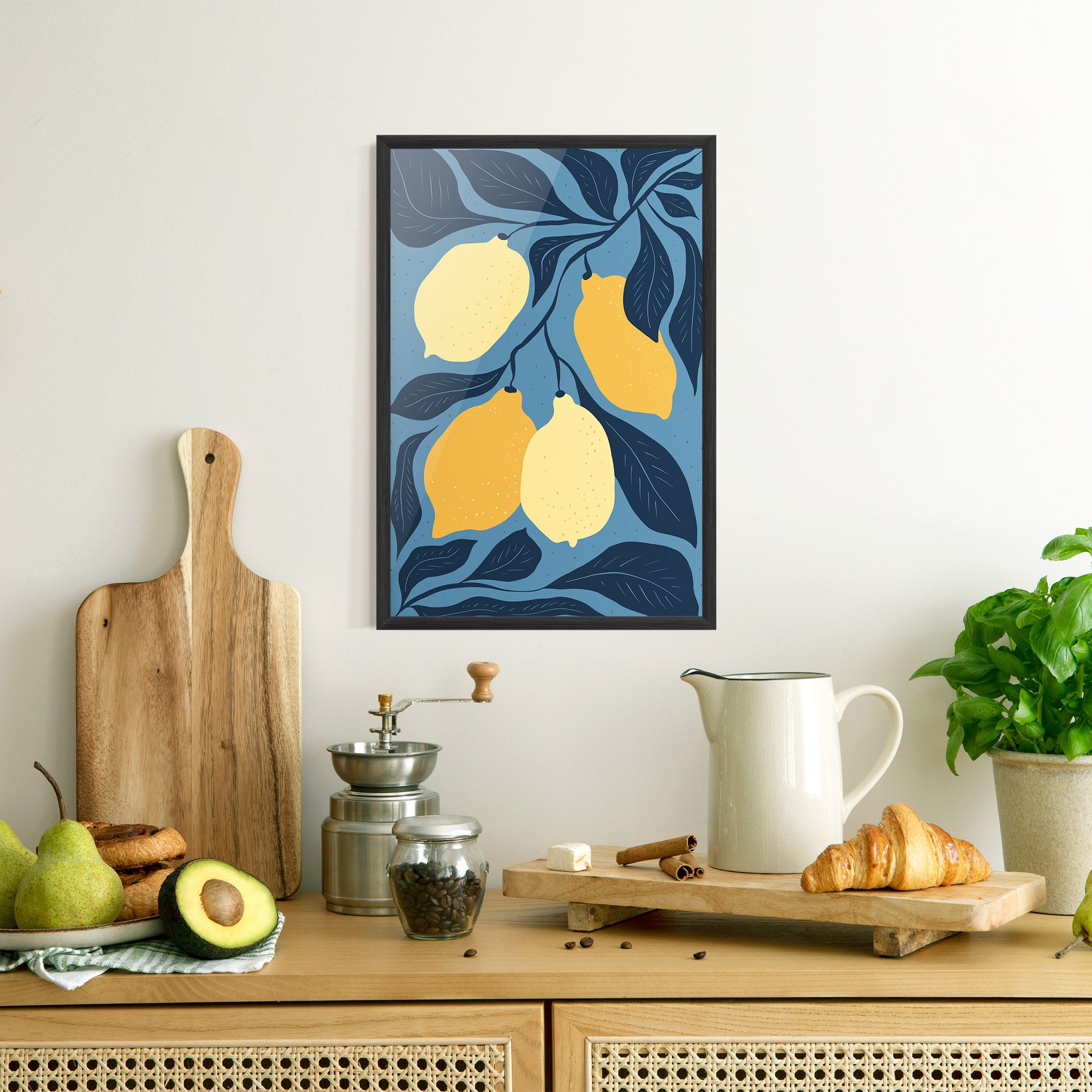 Lemon On Blue mockup 8