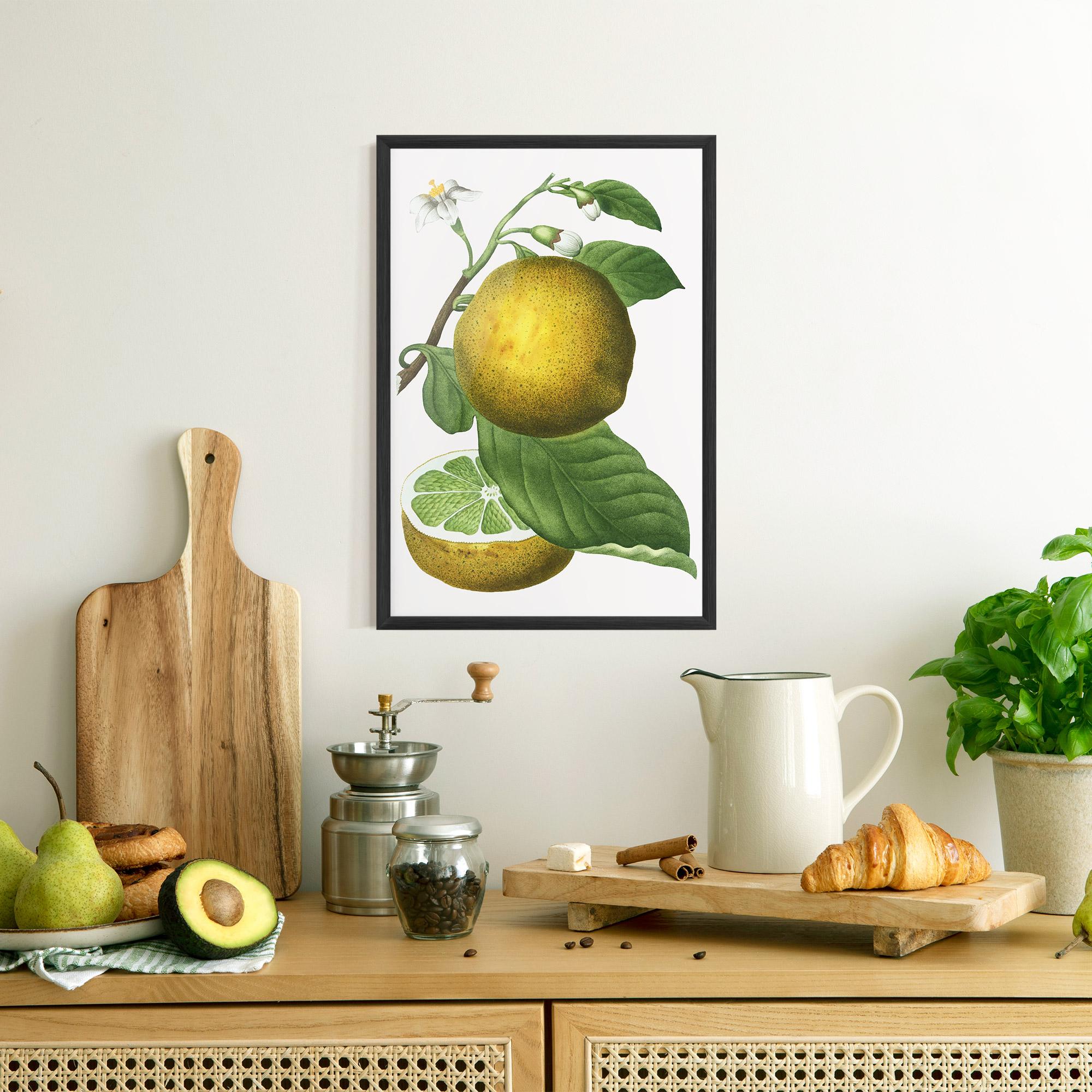 Poster Înrămat Lime Flower mockup 8