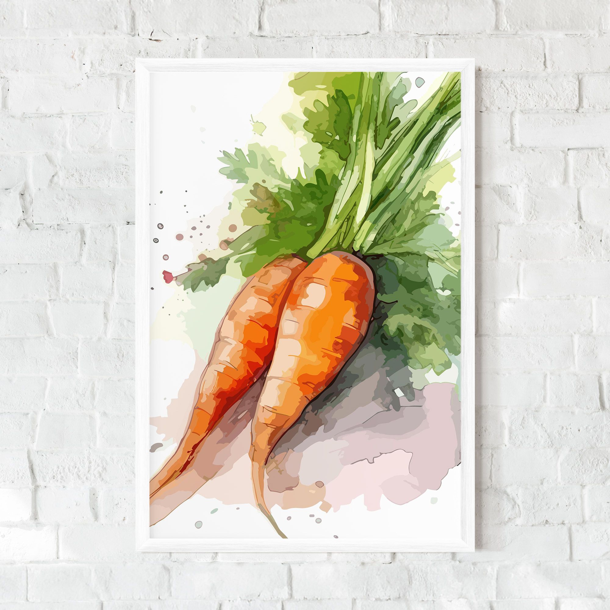 Carrot Watercolor mockup 0