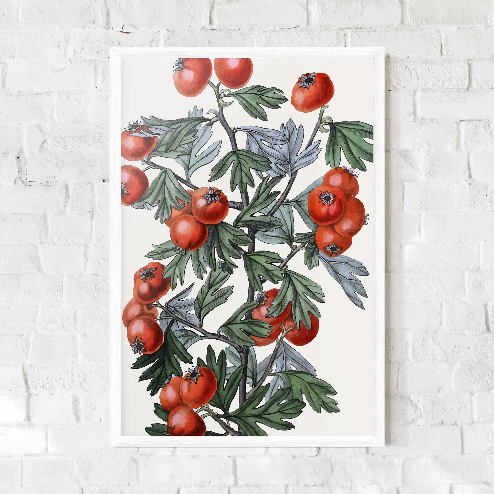 Poster Înrămat Cherry Drawing mockup 0
