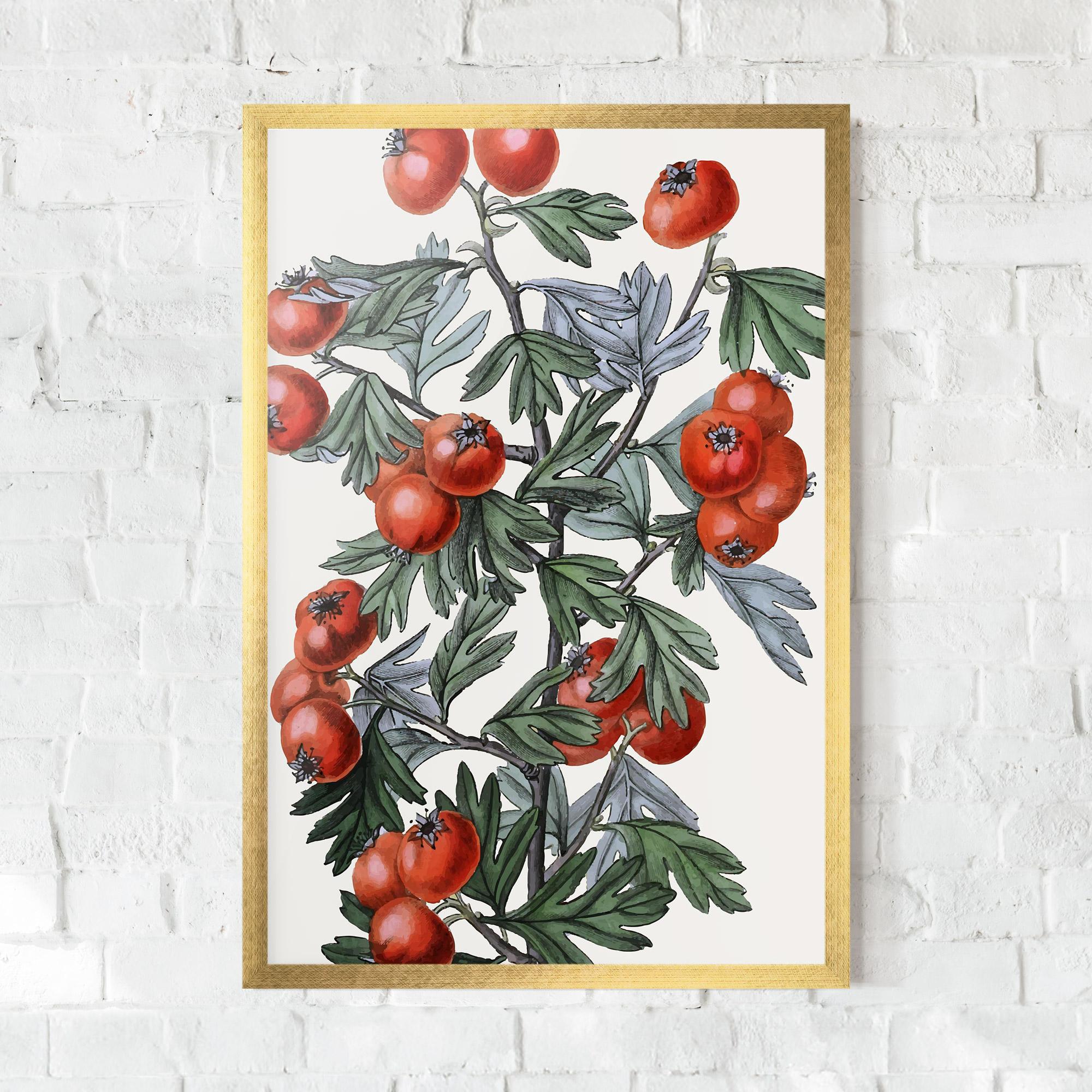 Poster Înrămat Cherry Drawing mockup 0