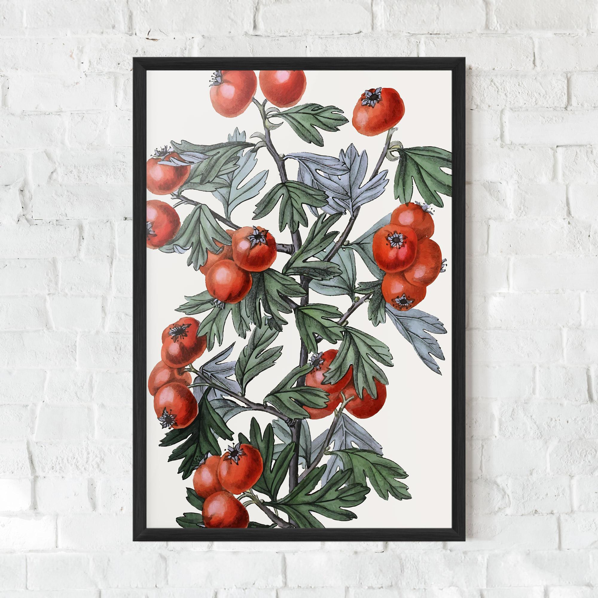 Poster Înrămat Cherry Drawing mockup 0