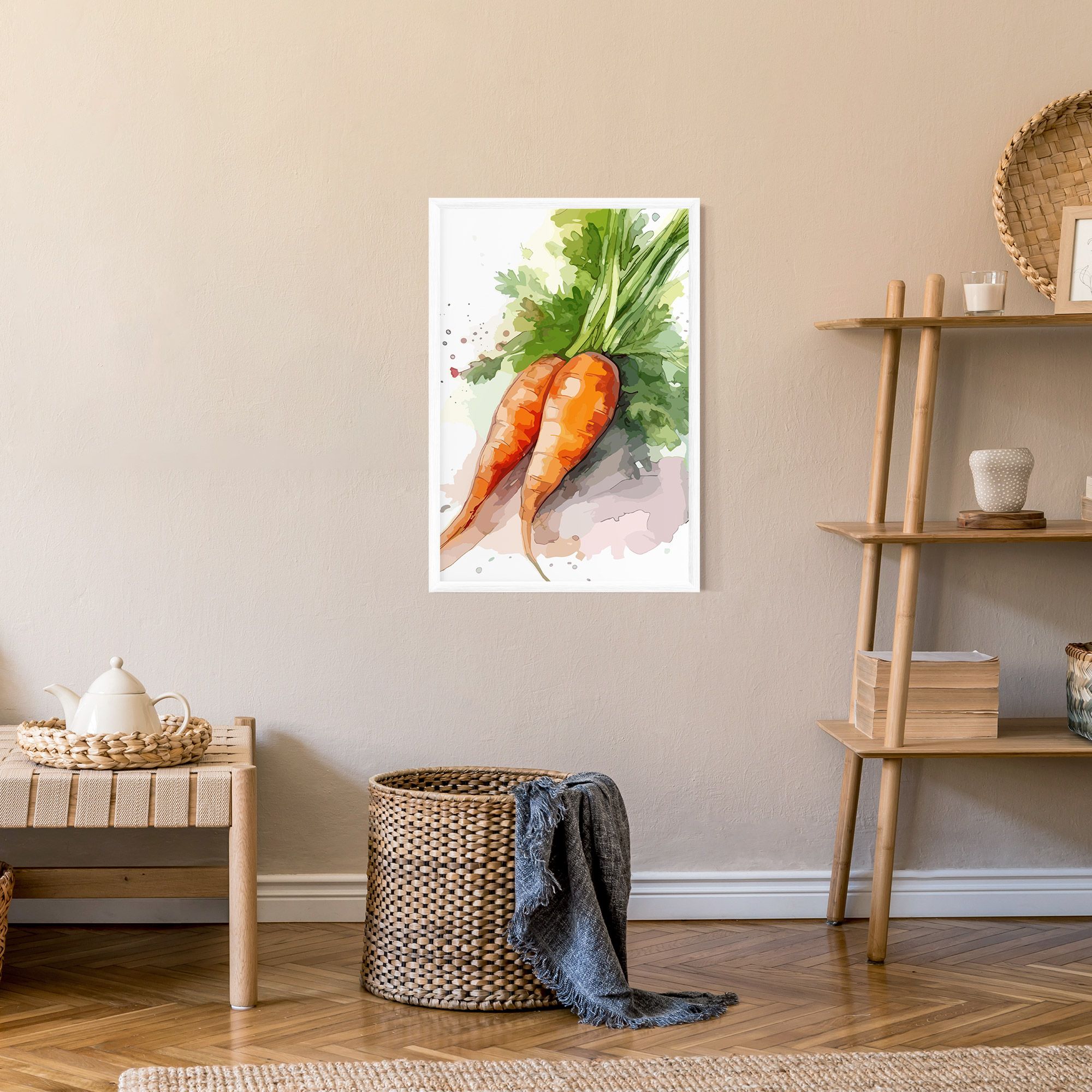 Carrot Watercolor mockup 9