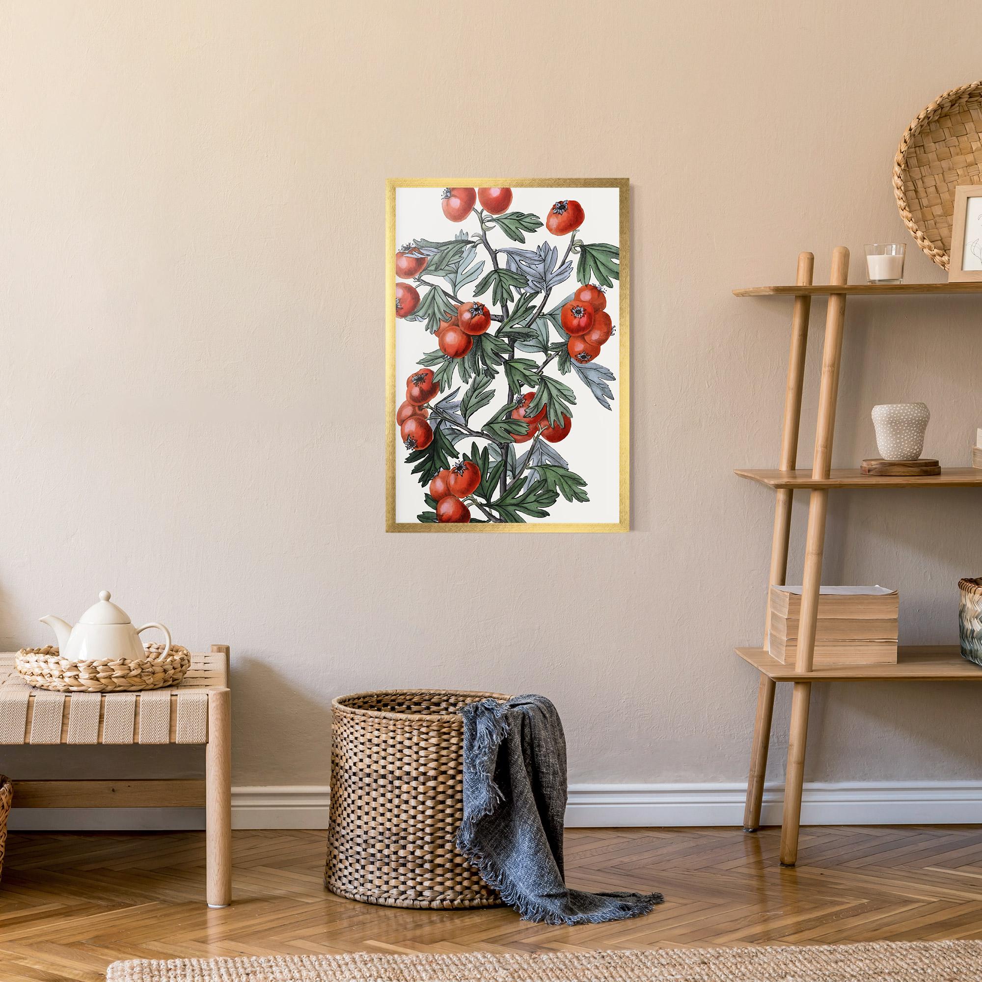 Poster Înrămat Cherry Drawing mockup 9