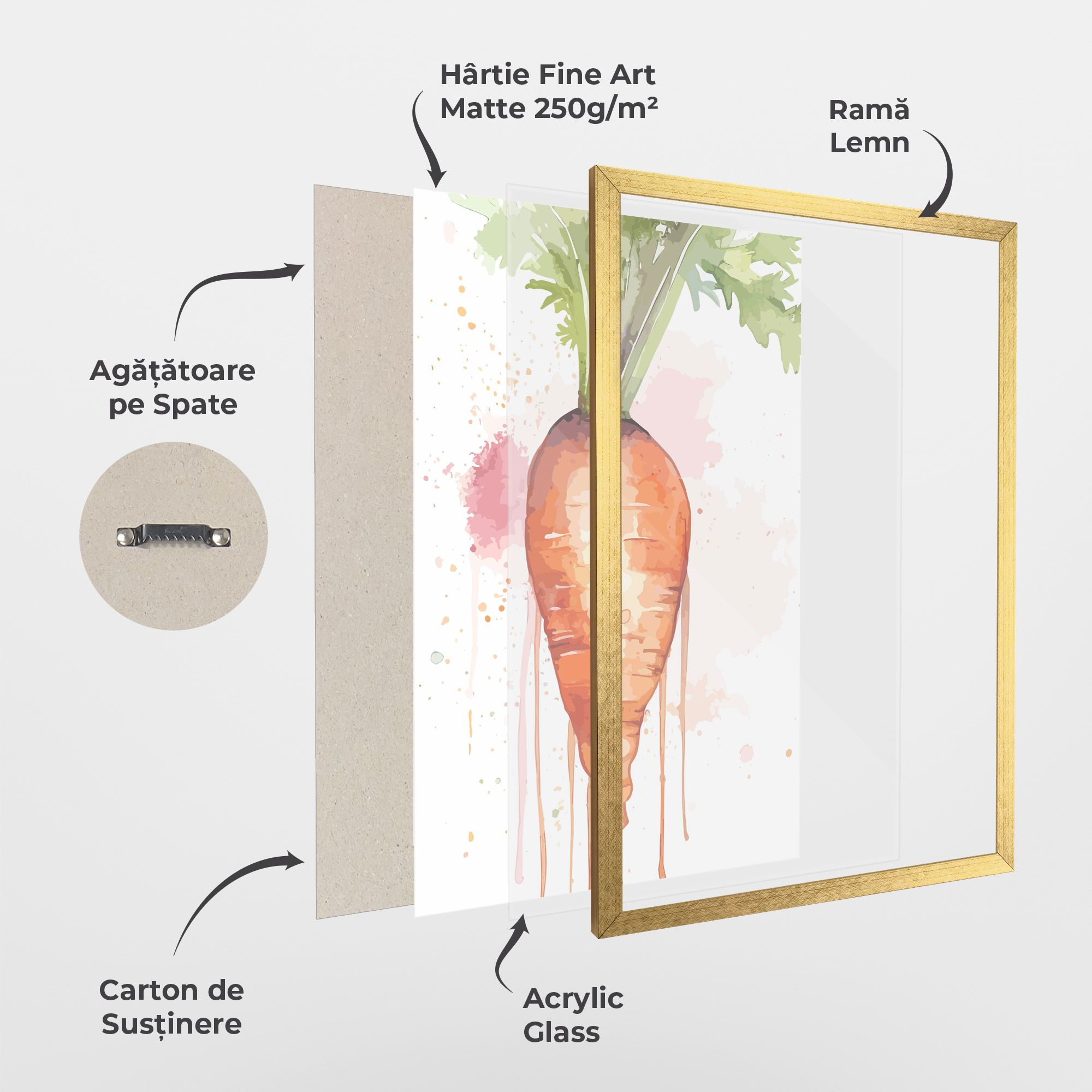 Watercolor Carrot mockup 1