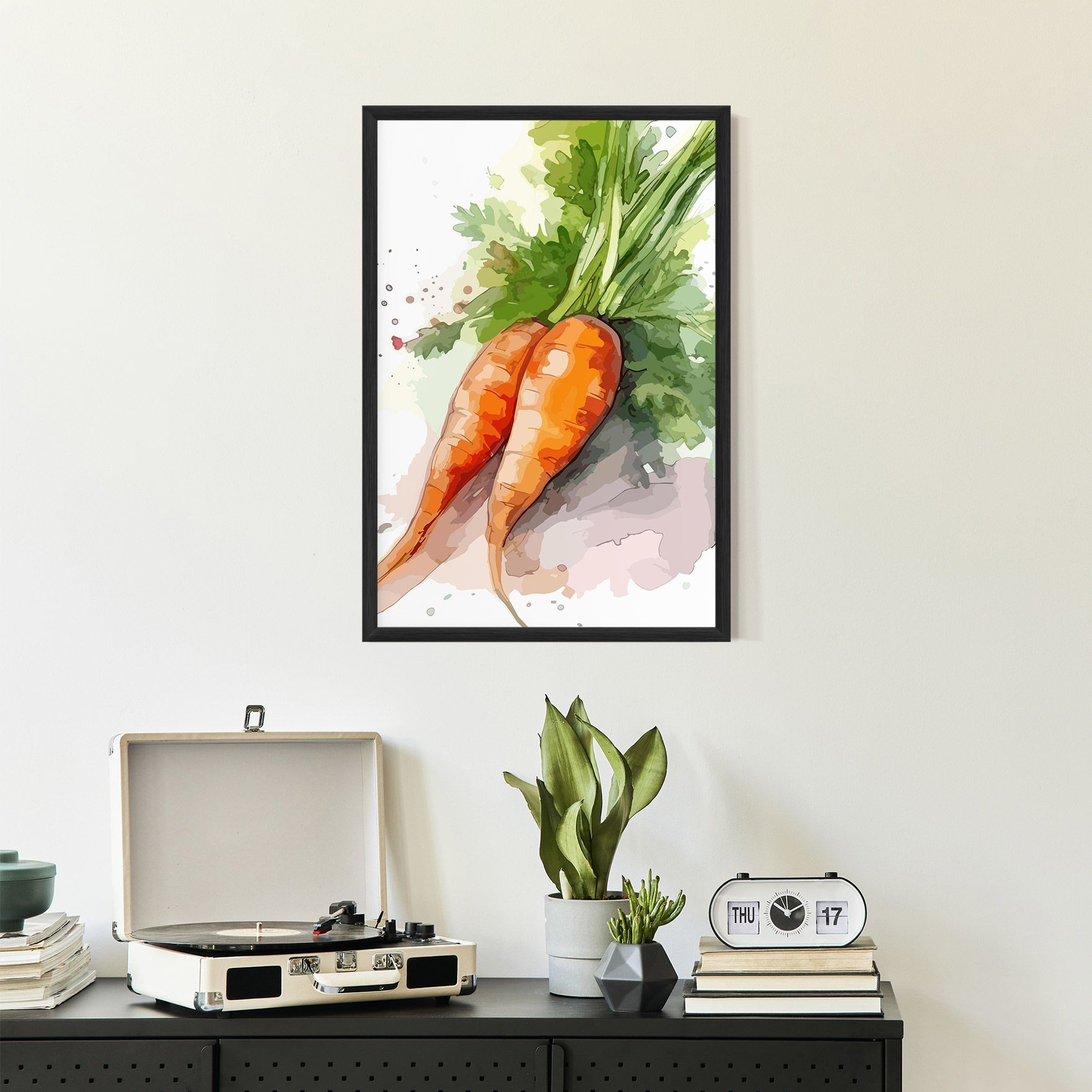 Carrot Watercolor mockup 2