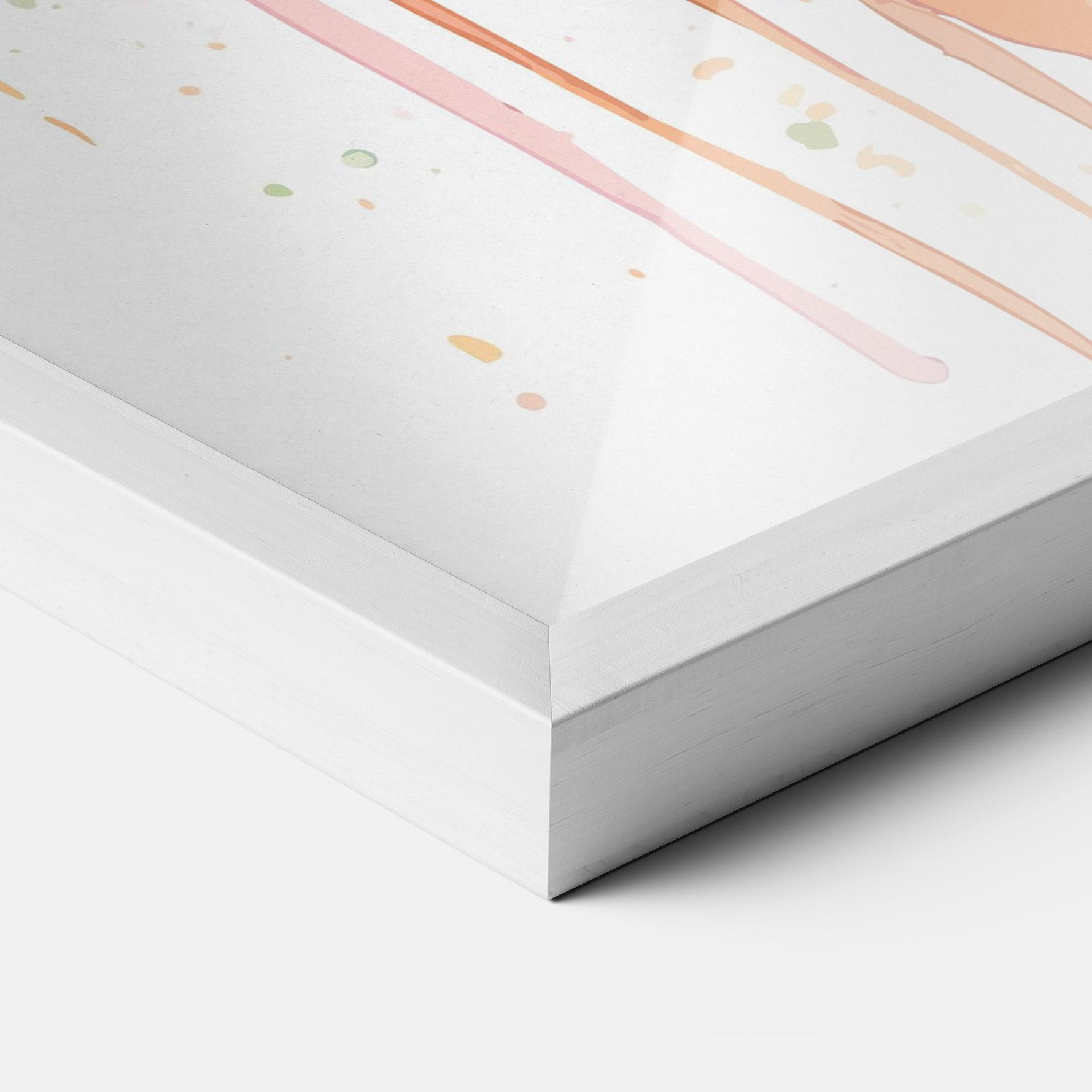 Poster Înrămat Watercolor Carrot mockup 3