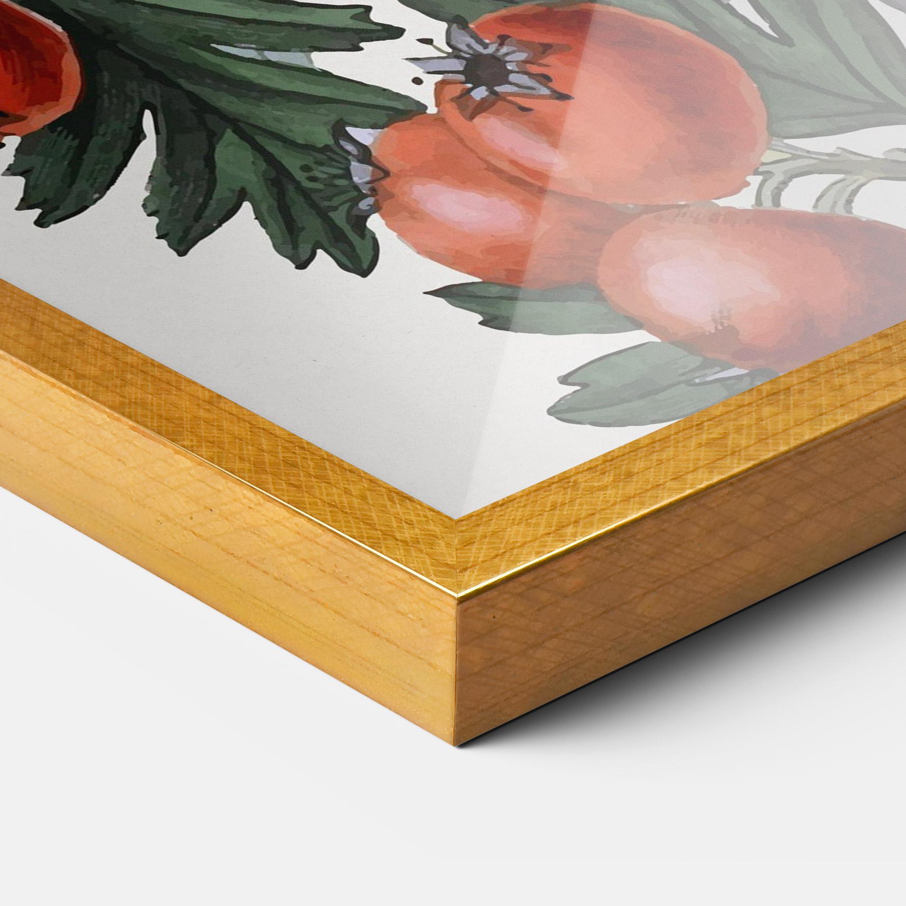 Poster Înrămat Cherry Drawing mockup 3