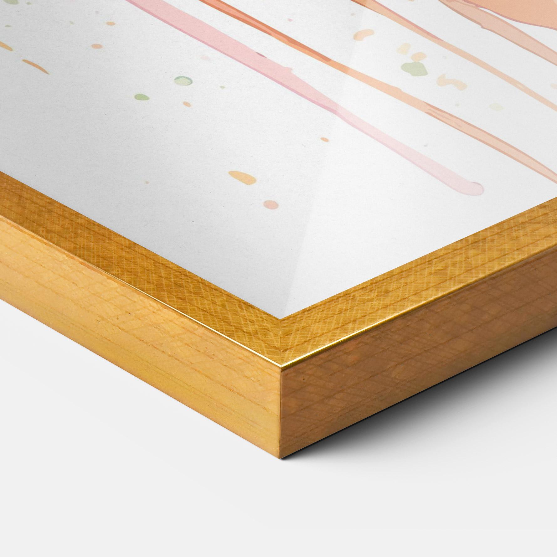 Poster Înrămat Watercolor Carrot mockup 3