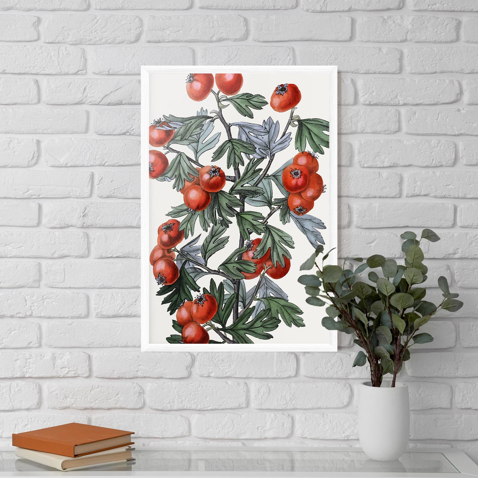 Poster Înrămat Cherry Drawing mockup 5