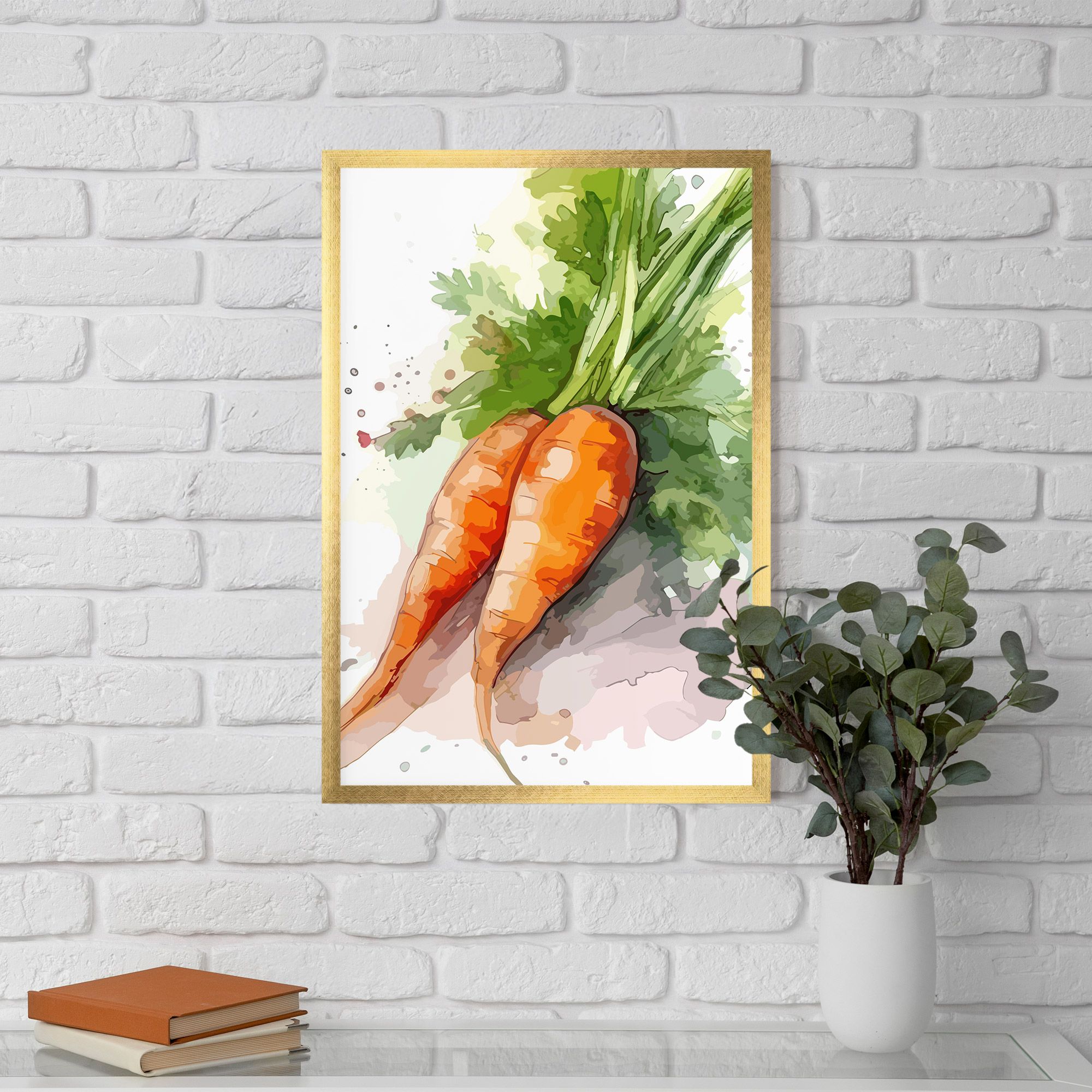 Carrot Watercolor mockup 5