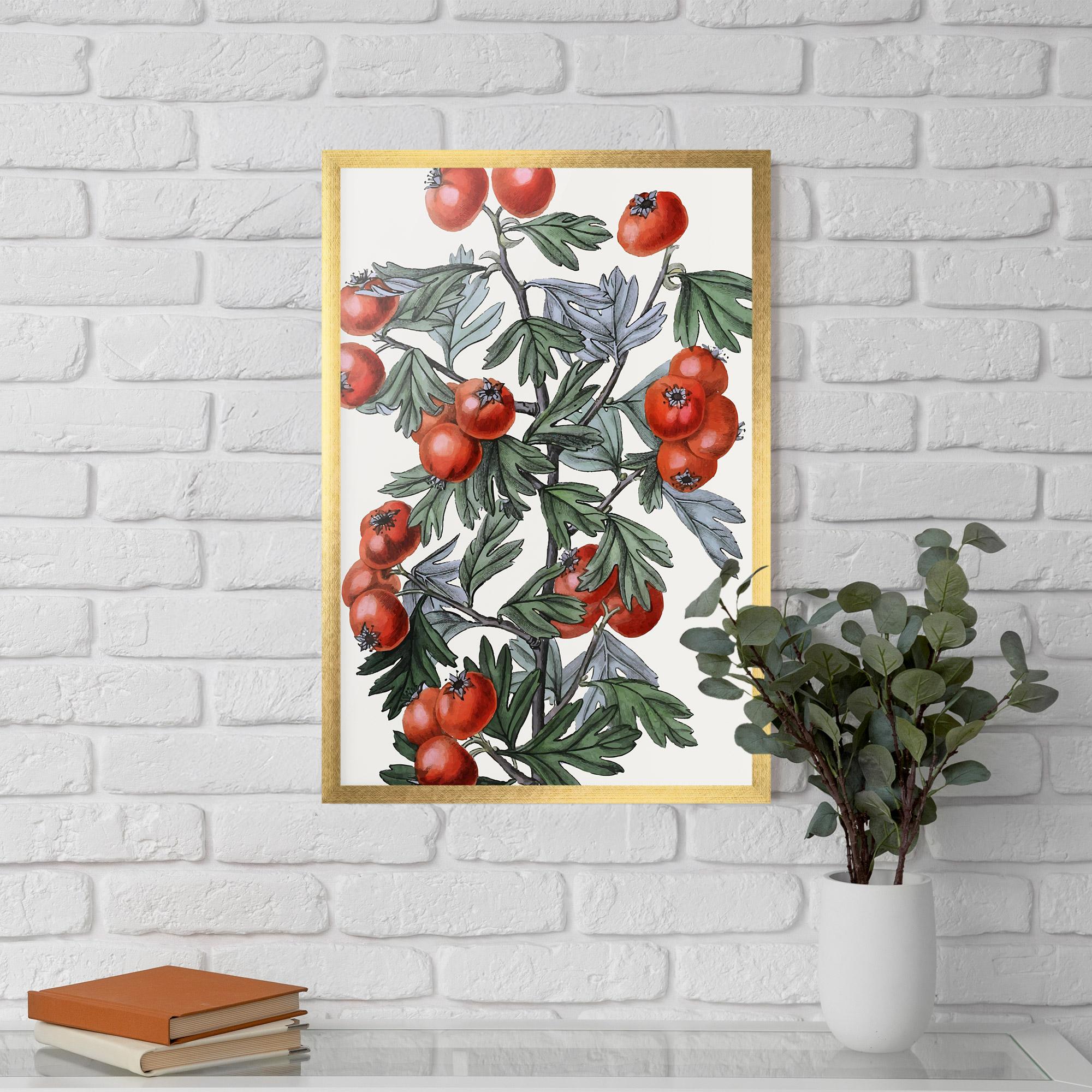 Poster Înrămat Cherry Drawing mockup 5