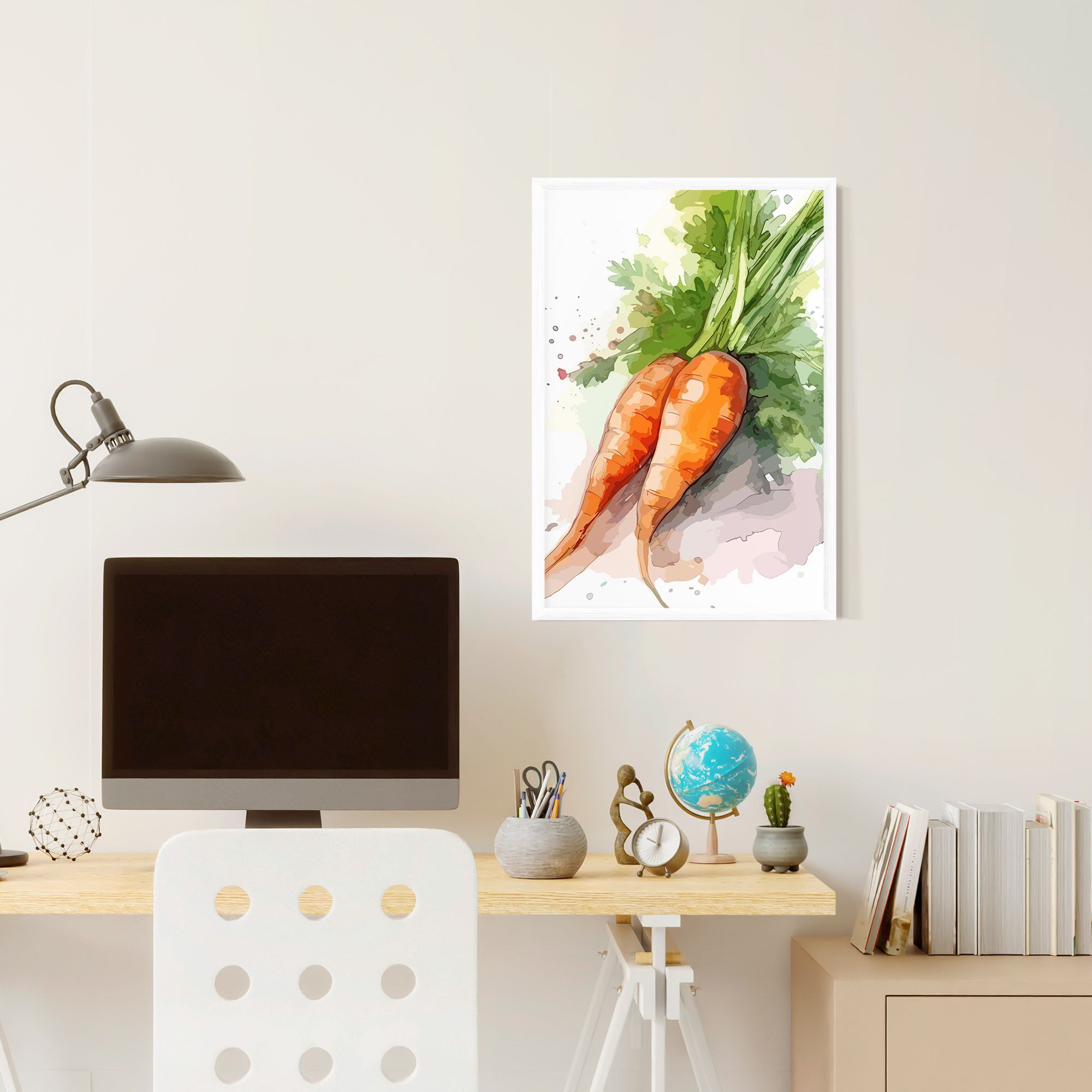 Carrot Watercolor mockup 6