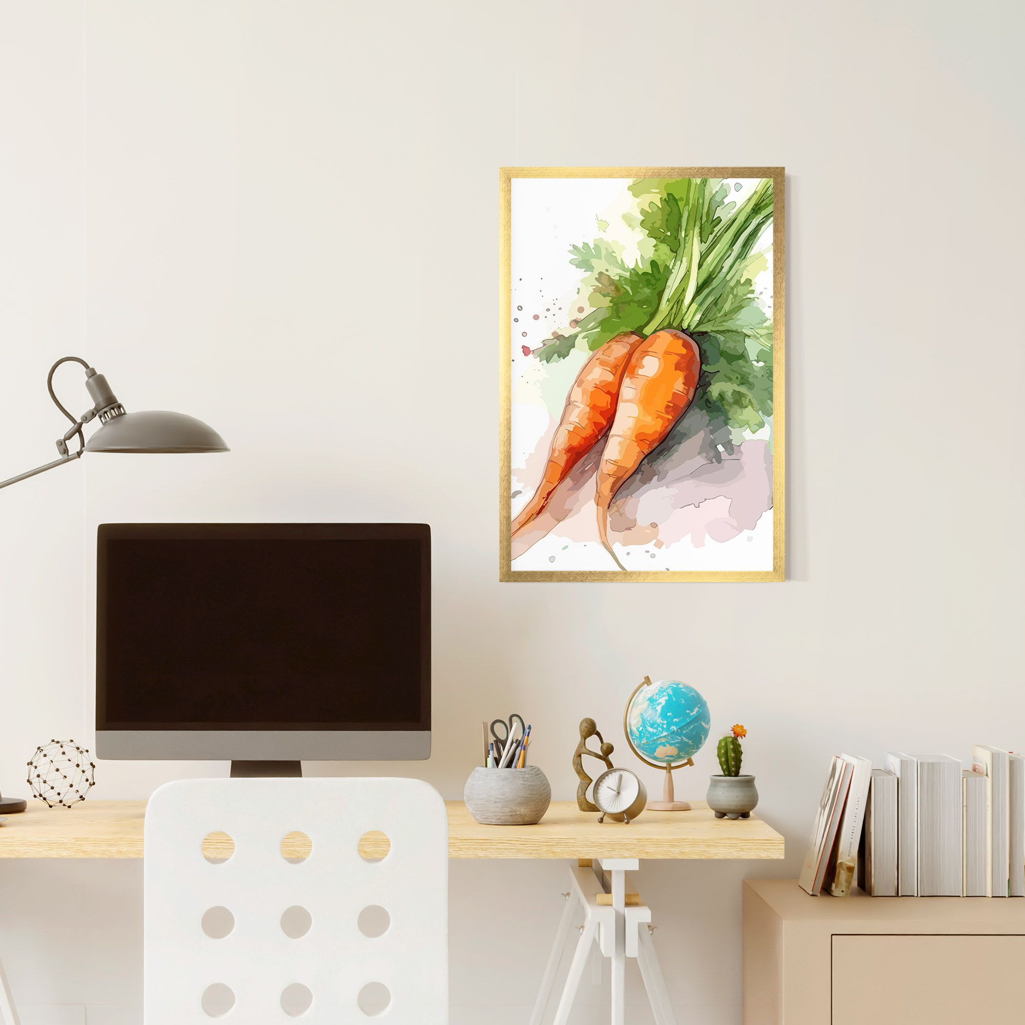 Carrot Watercolor mockup 6